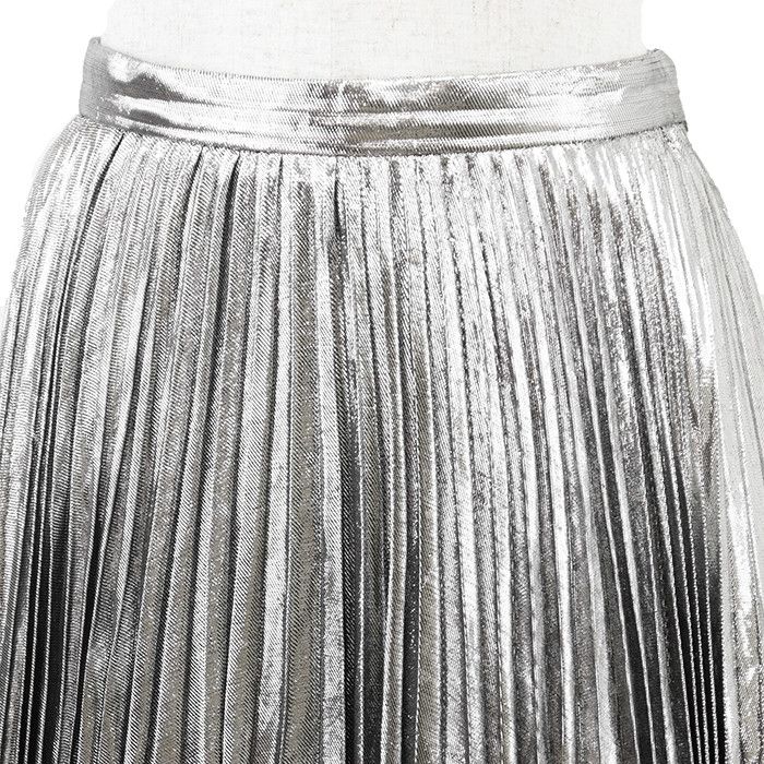 Celine Celine Celine Metallic Fiber Pleated Skirt Textile Skirts DUTY FREE for USA Size ONE SIZE - 3 Thumbnail