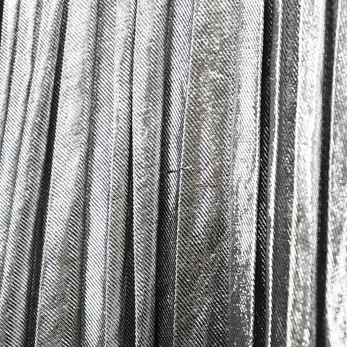 Celine Celine Celine Metallic Fiber Pleated Skirt Textile Skirts DUTY FREE for USA Size ONE SIZE - 4 Thumbnail