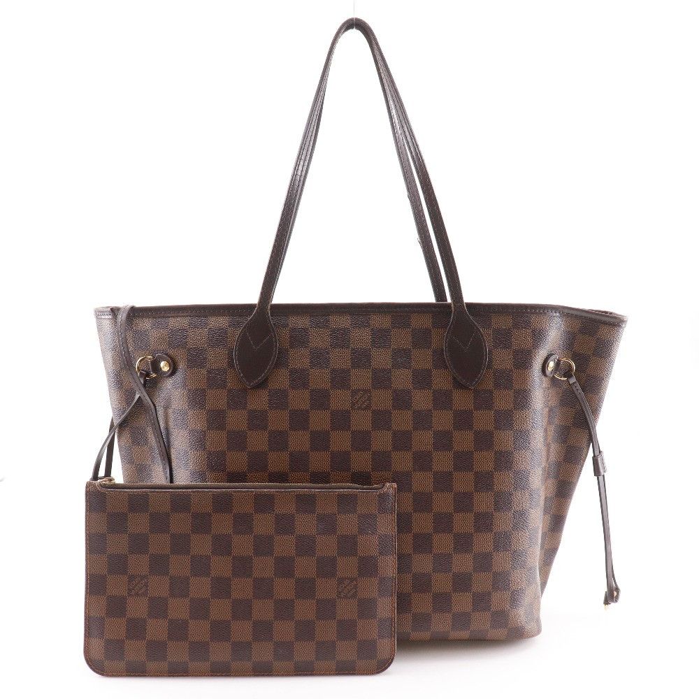 Louis Vuitton Louis Vuitton Louis Vuitton Neverfull MM Damier Canvas Tote Bag Textile Tote Bag N41358 DUTY FREE for USA Size ONE SIZE - 18 Thumbnail