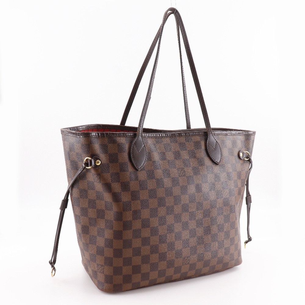 Louis Vuitton Louis Vuitton Louis Vuitton Neverfull MM Damier Canvas Tote Bag Textile Tote Bag N41358 DUTY FREE for USA Size ONE SIZE - 3 Thumbnail