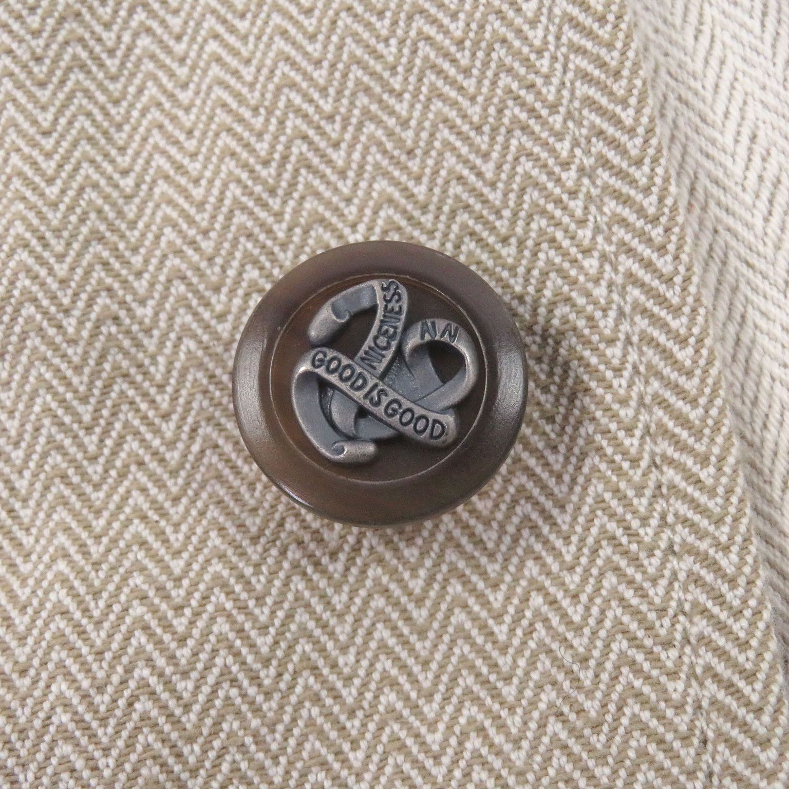 Other Other NICENESS LORAN Herringbone Cotton Cow Leather Hunting Jacket Textile Outerwear DUTY FREE for USA Size ONE SIZE - 5 Thumbnail