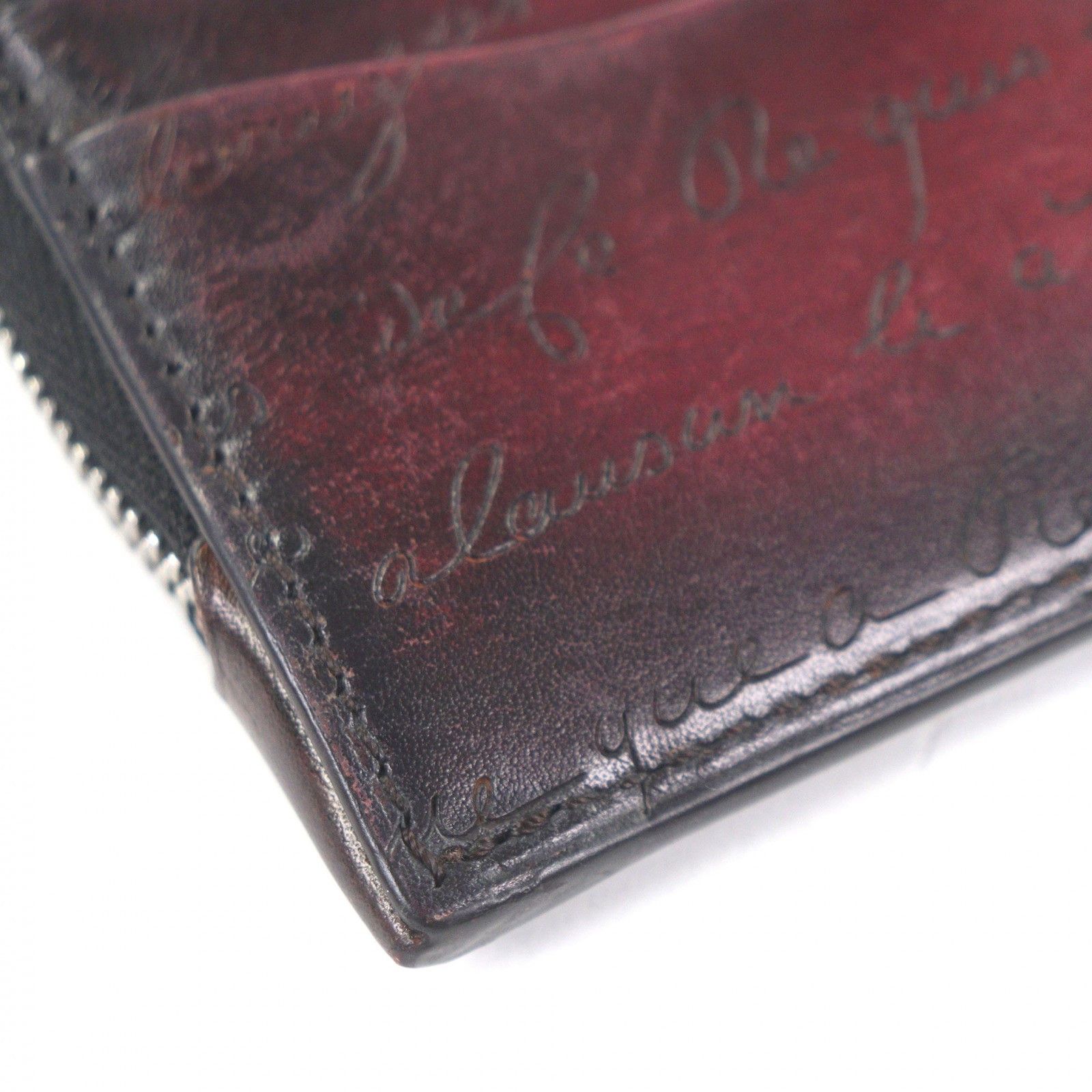 Berluti Berluti Berluti Core Logic Calligraphy Scritto Venezia Calf Leather Card Case Leather Card Case DUTY FREE for USA Size ONE SIZE - 4 Thumbnail