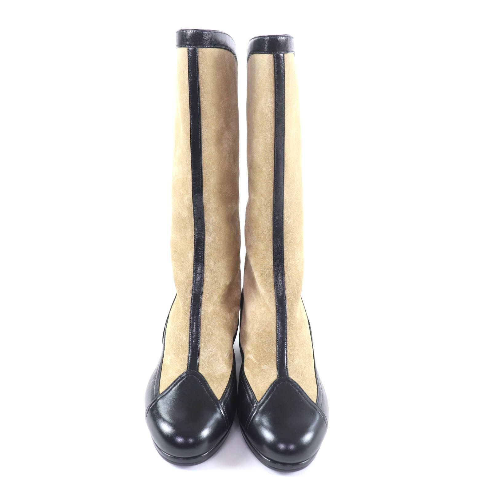 Chanel Chanel CHANEL Knee-high boots Suede Boots Leather Shoes G46591 DUTY FREE for USA Size ONE SIZE - 4 Thumbnail