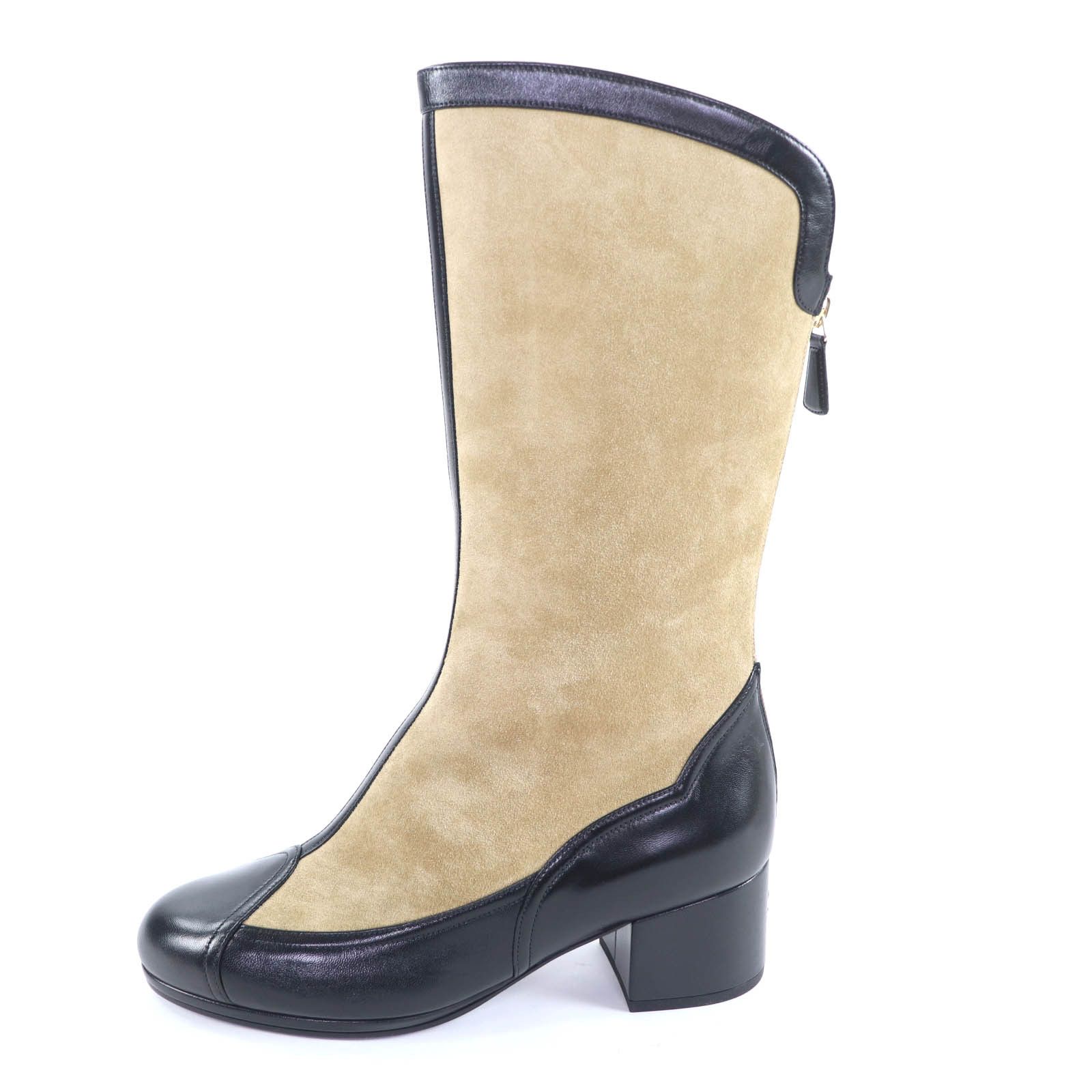 Chanel Chanel CHANEL Knee-high boots Suede Boots Leather Shoes G46591 DUTY FREE for USA Size ONE SIZE - 5 Thumbnail
