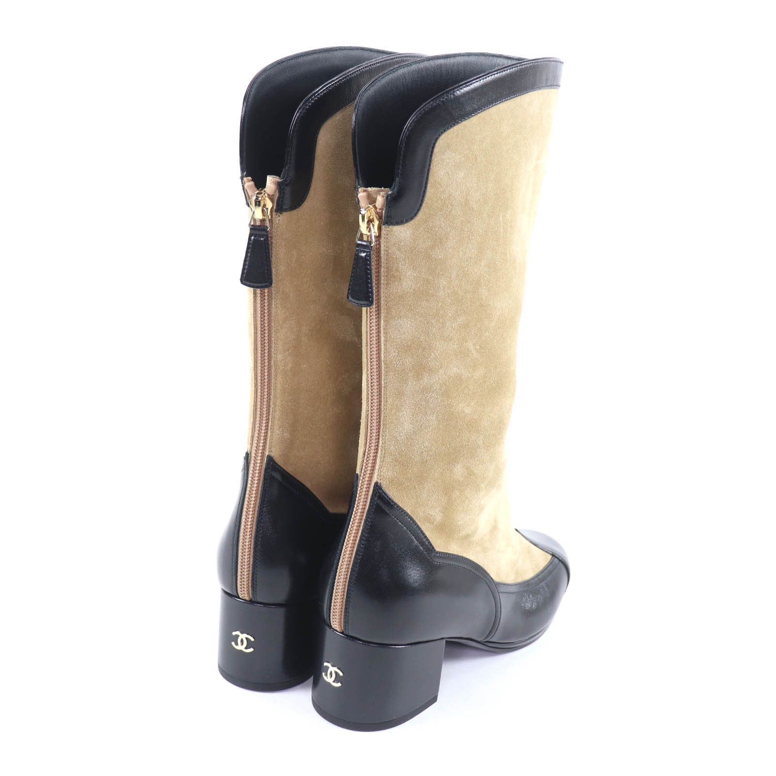 Chanel Chanel CHANEL Knee-high boots Suede Boots Leather Shoes G46591 DUTY FREE for USA Size ONE SIZE - 3 Thumbnail