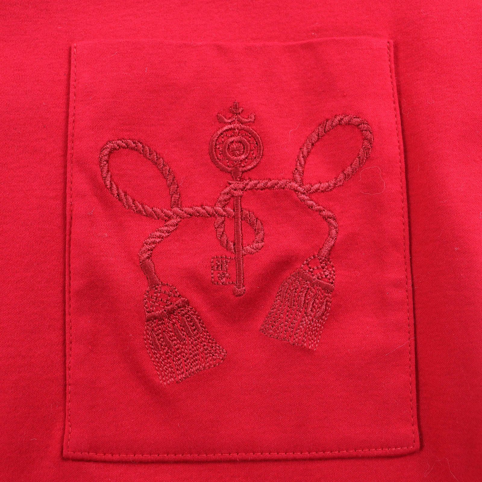 Hermes Hermes Hermès Pocket Embroidery Cotton Dress 34 Textile Tops DUTY FREE for USA Size ONE SIZE - 5 Thumbnail