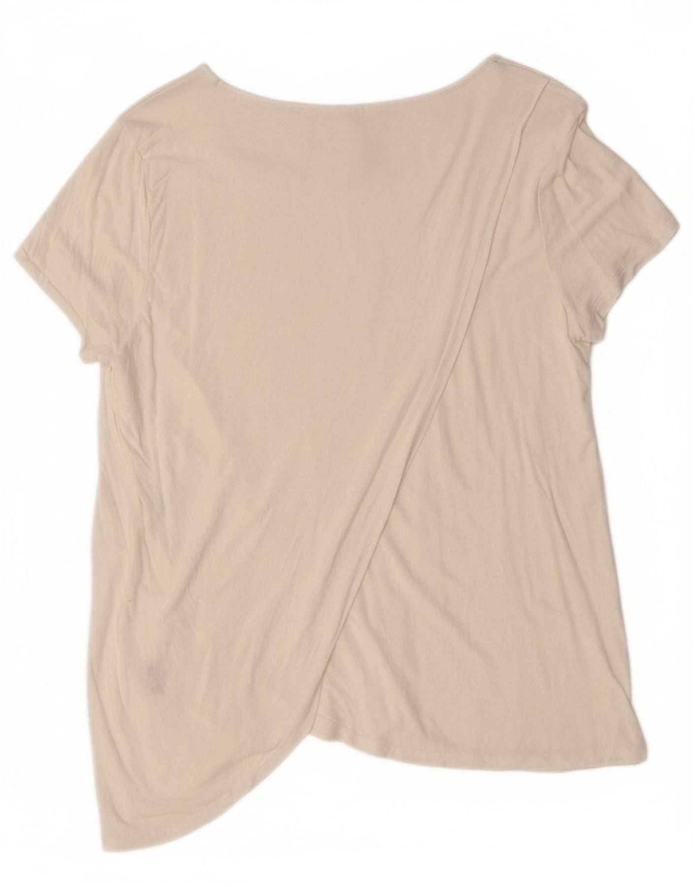 Ralph Lauren Womens T-Shirt Top UK 18 XL White Cotton Size M / US 6-8 / IT 42-44 - 2 Thumbnail