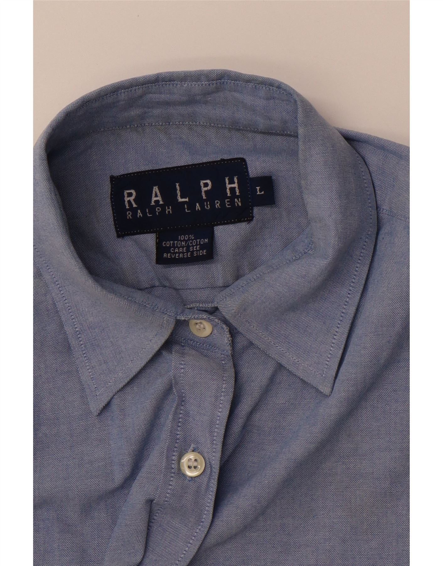 Ralph Lauren Girls Short Sleeve Shirt 12-13 Years Large Blue Cotton Size XS / US 0-2 / IT 36-38 - 3 Thumbnail