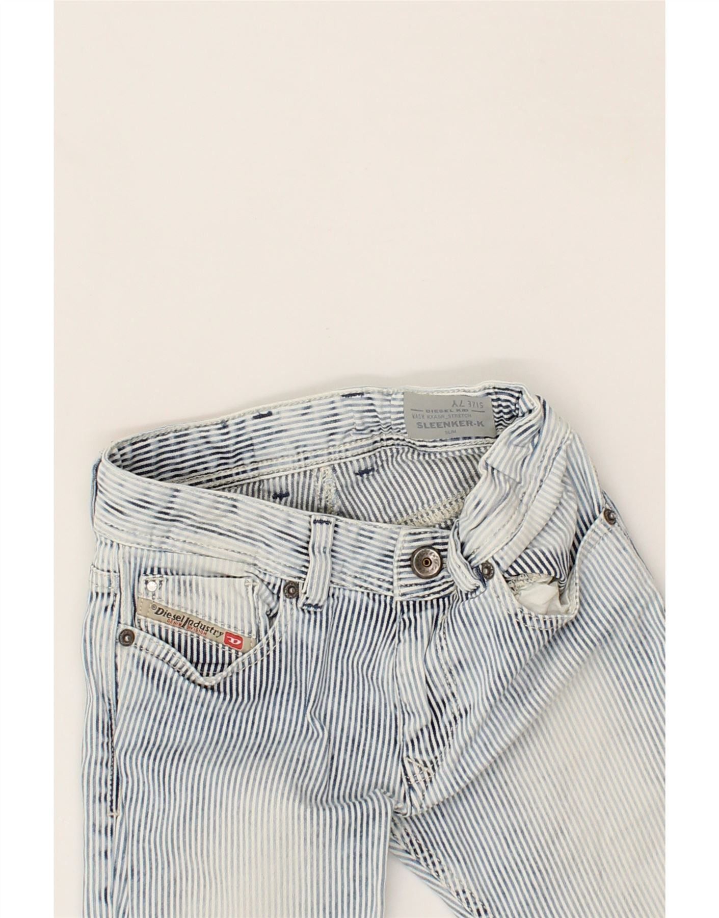 Diesel Girls Sleenker-K Slim Casual Trousers 6-7 Years W22 L21 Blue Size 26" / US 2 / IT 38 - 3 Thumbnail