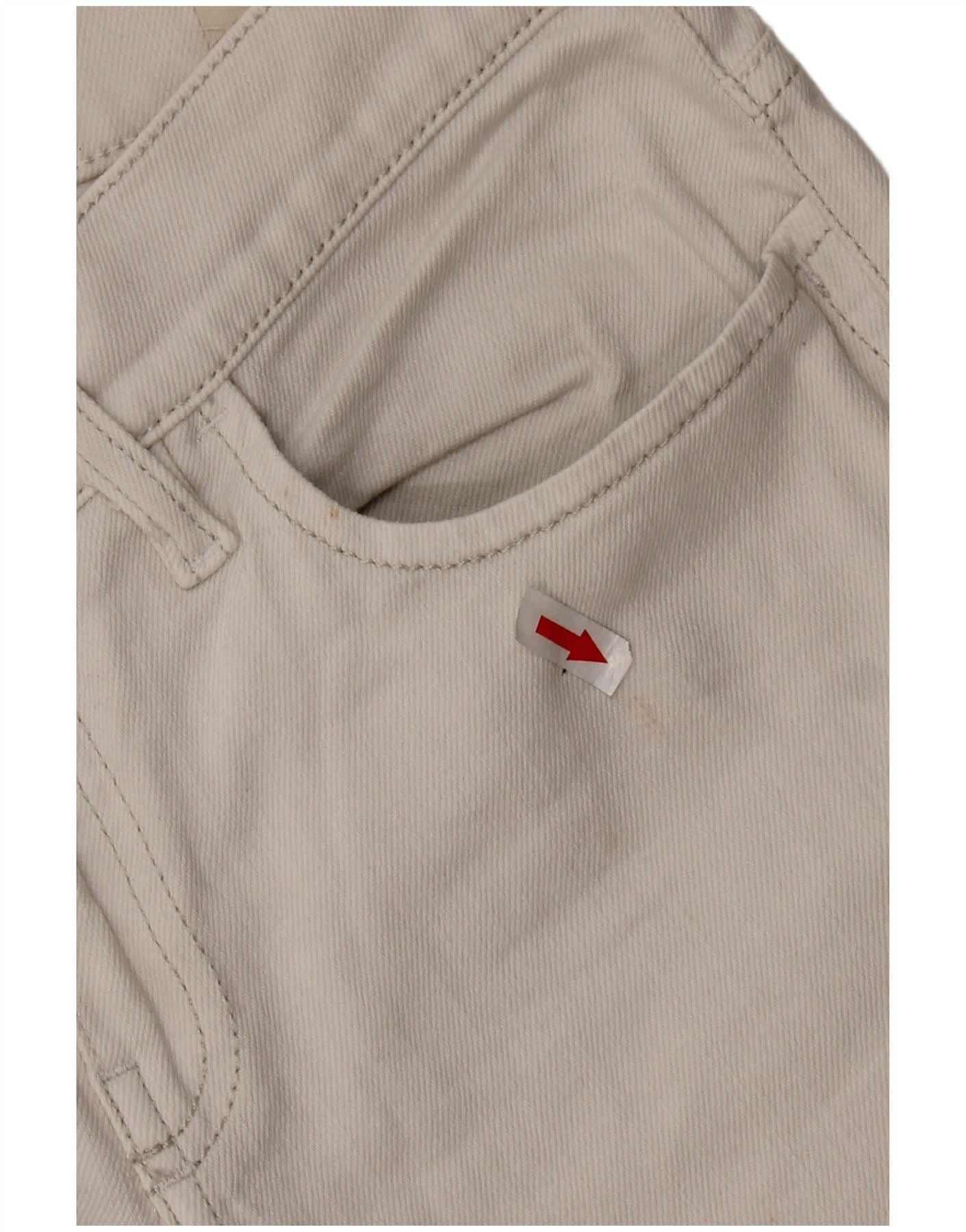 Diesel Womens Liv Slim Straight Jeans W27 L24 White Cotton Size 42" / US 20 - 6 Thumbnail