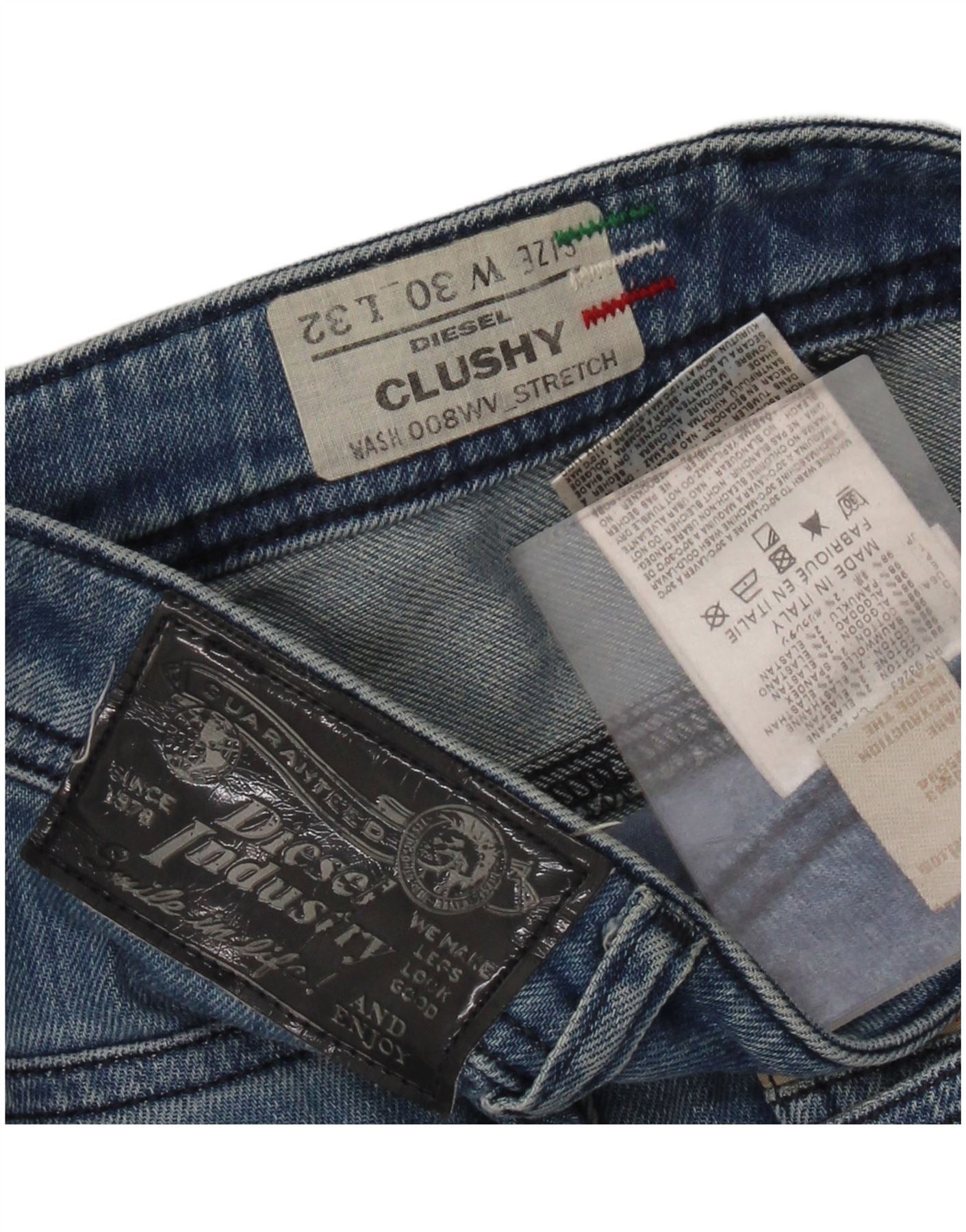 Diesel Womens Clushy Slim Jeans W30 L29 Blue Cotton Size 42" / US 20 - 3 Thumbnail