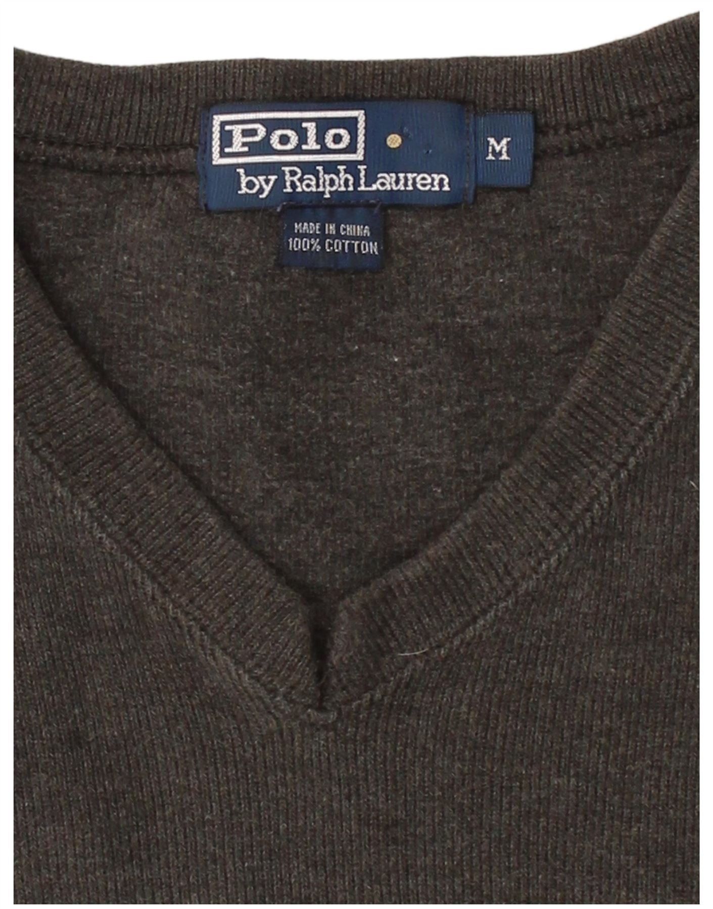 Polo Ralph Lauren Mens Top Long Sleeve Medium Grey Cotton Size US XL / EU 56 / 4 - 3 Thumbnail