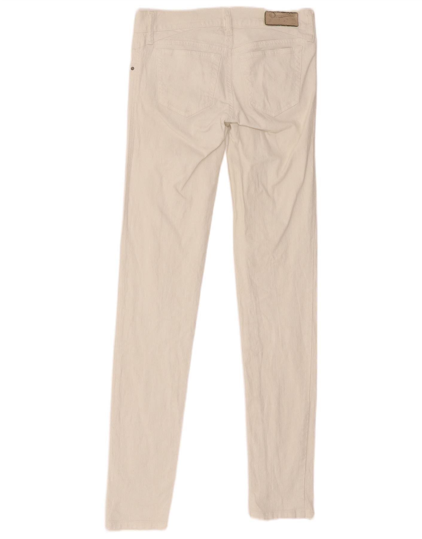 Diesel Womens Getlegg Slim Skinny Jeans W27 L33 White Cotton Size 42" / US 20 - 4 Thumbnail