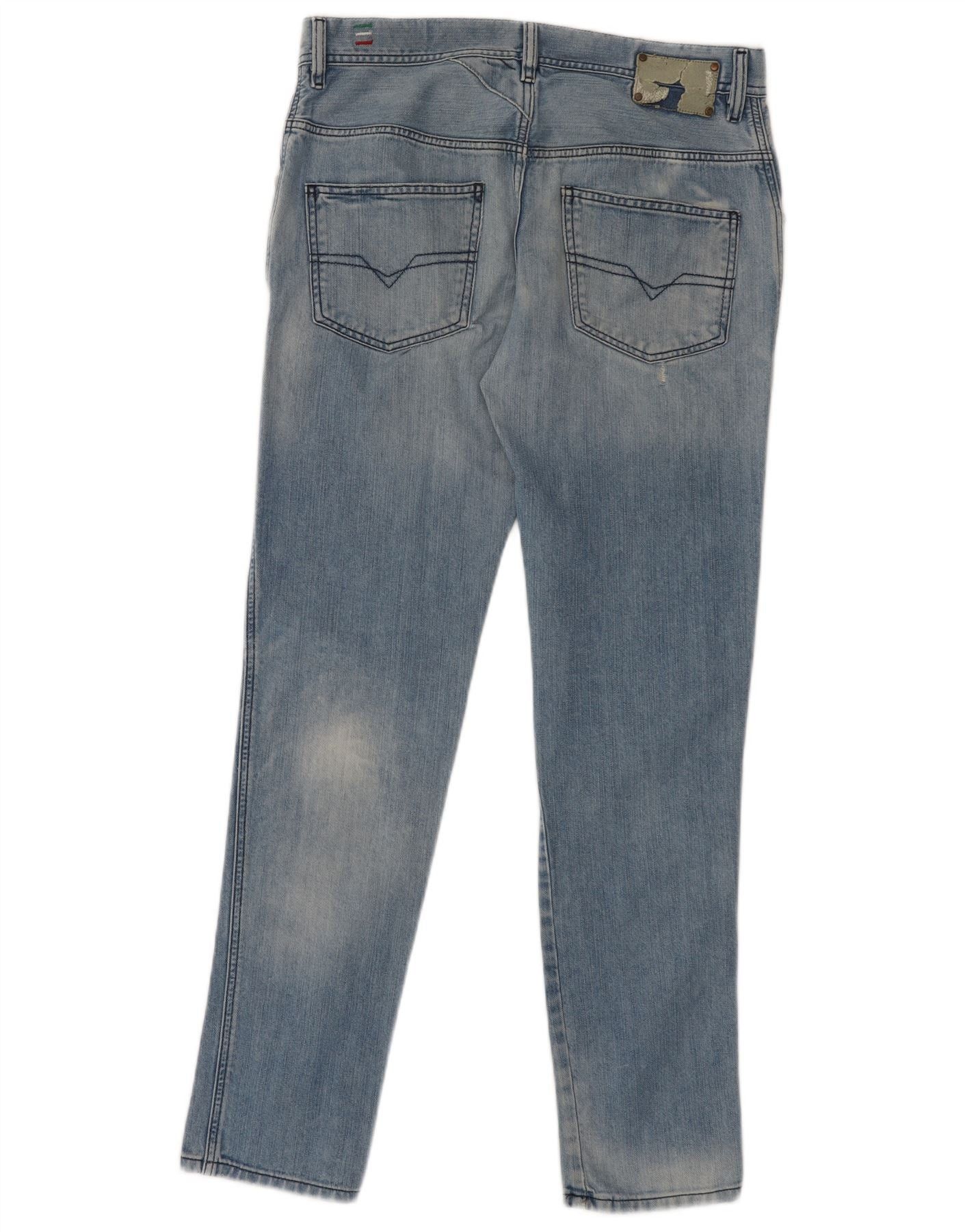Diesel Mens Staffy Slim Jeans W30 L31 Blue Cotton Size US 30 / EU 46 - 2 Thumbnail