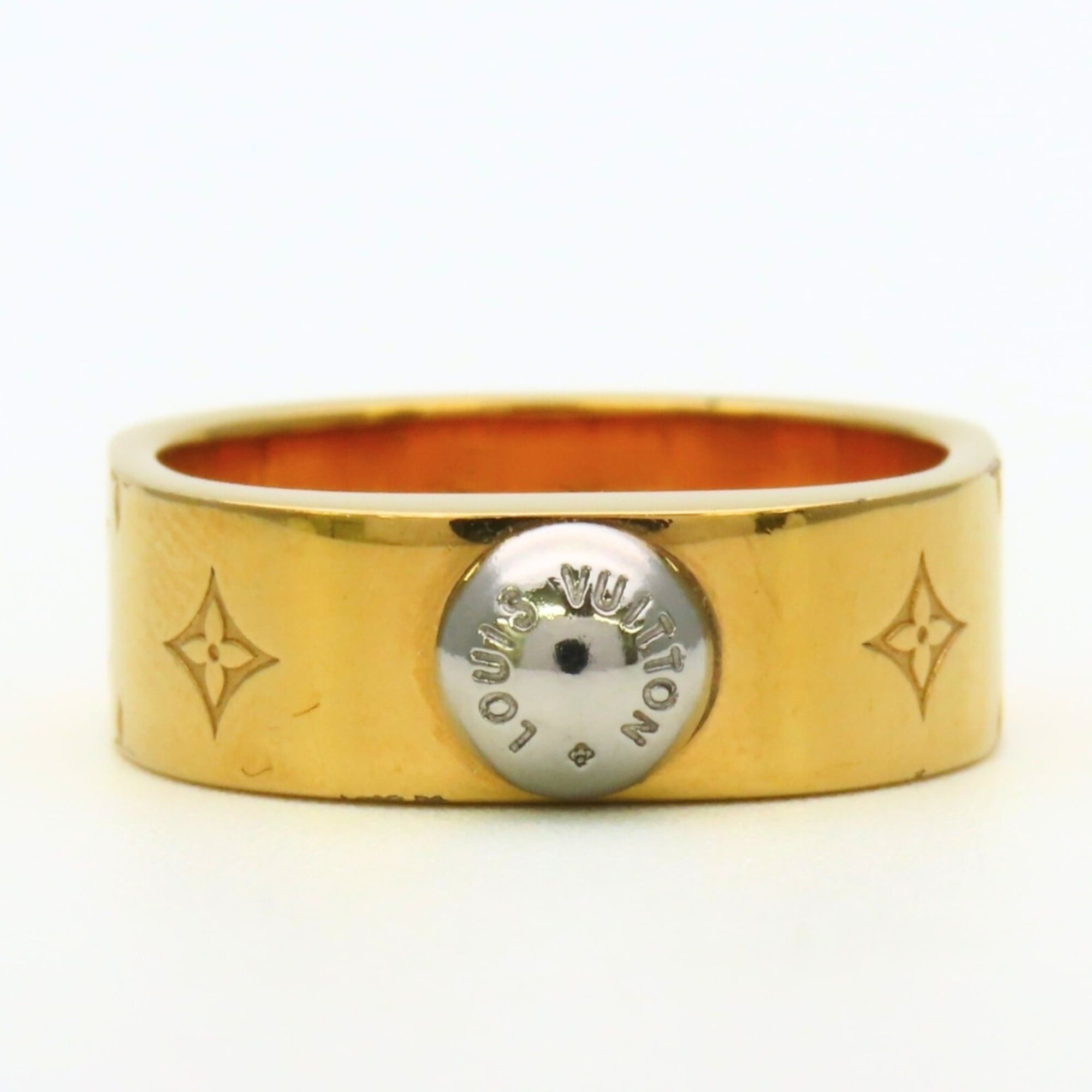 Louis Vuitton Louis Vuitton Ring, Berg Nanogram M00210 S, Metal Gold and Silver Plated, Monogram, Women's, LOUIS VUITTON Size ONE SIZE - 3 Thumbnail