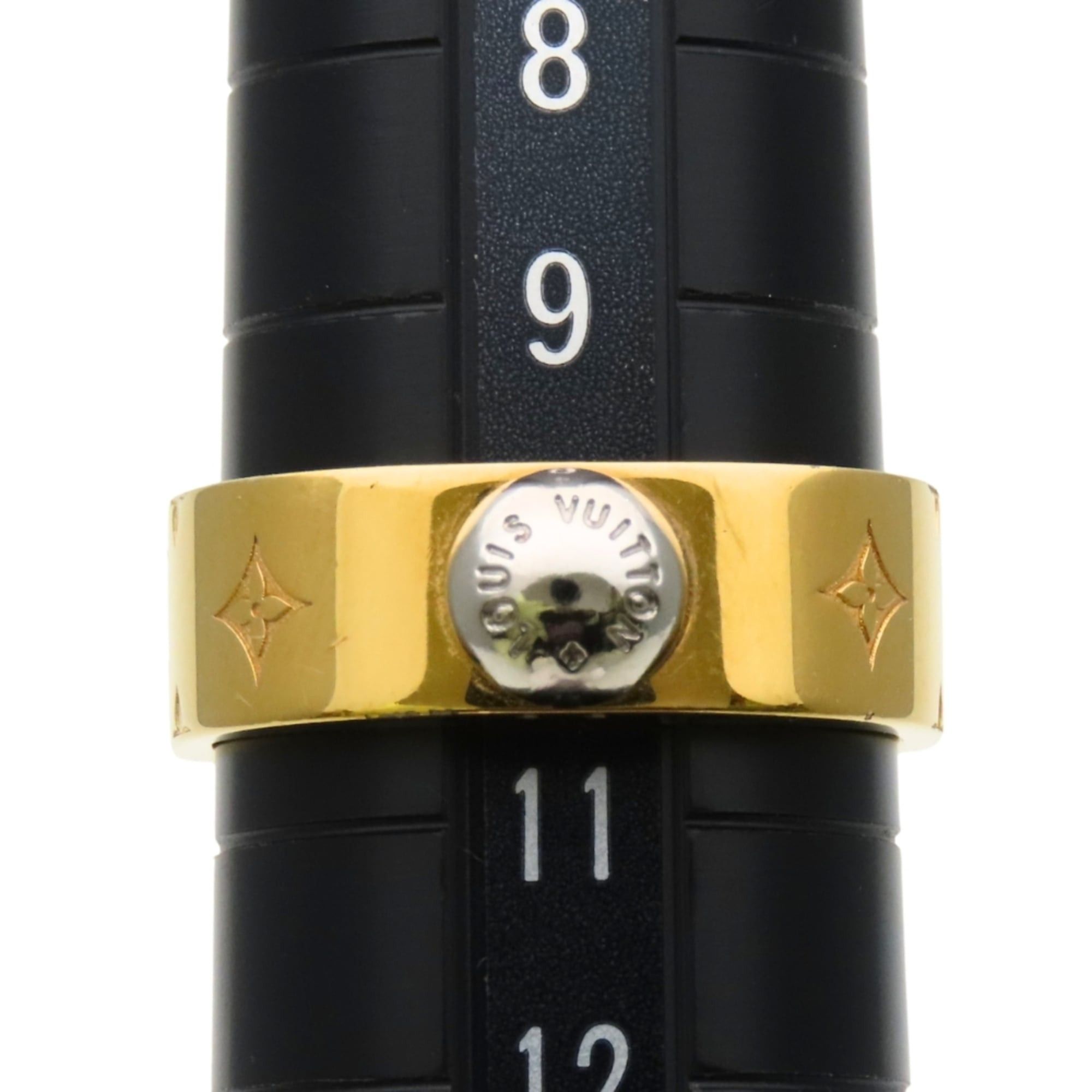 Louis Vuitton Louis Vuitton Ring, Berg Nanogram M00210 S, Metal Gold and Silver Plated, Monogram, Women's, LOUIS VUITTON Size ONE SIZE - 12 Thumbnail