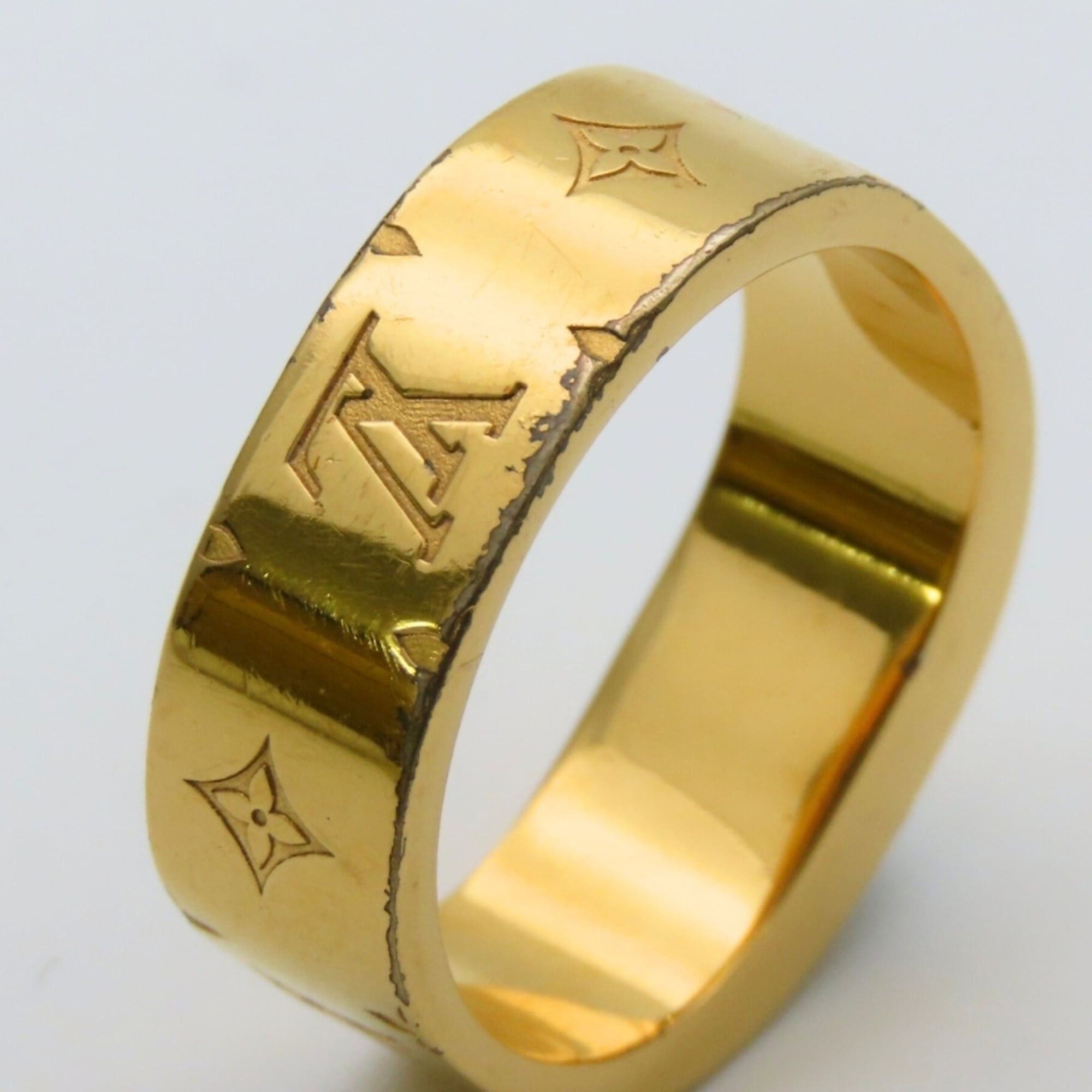 Louis Vuitton Louis Vuitton Ring, Berg Nanogram M00210 S, Metal Gold and Silver Plated, Monogram, Women's, LOUIS VUITTON Size ONE SIZE - 10 Thumbnail