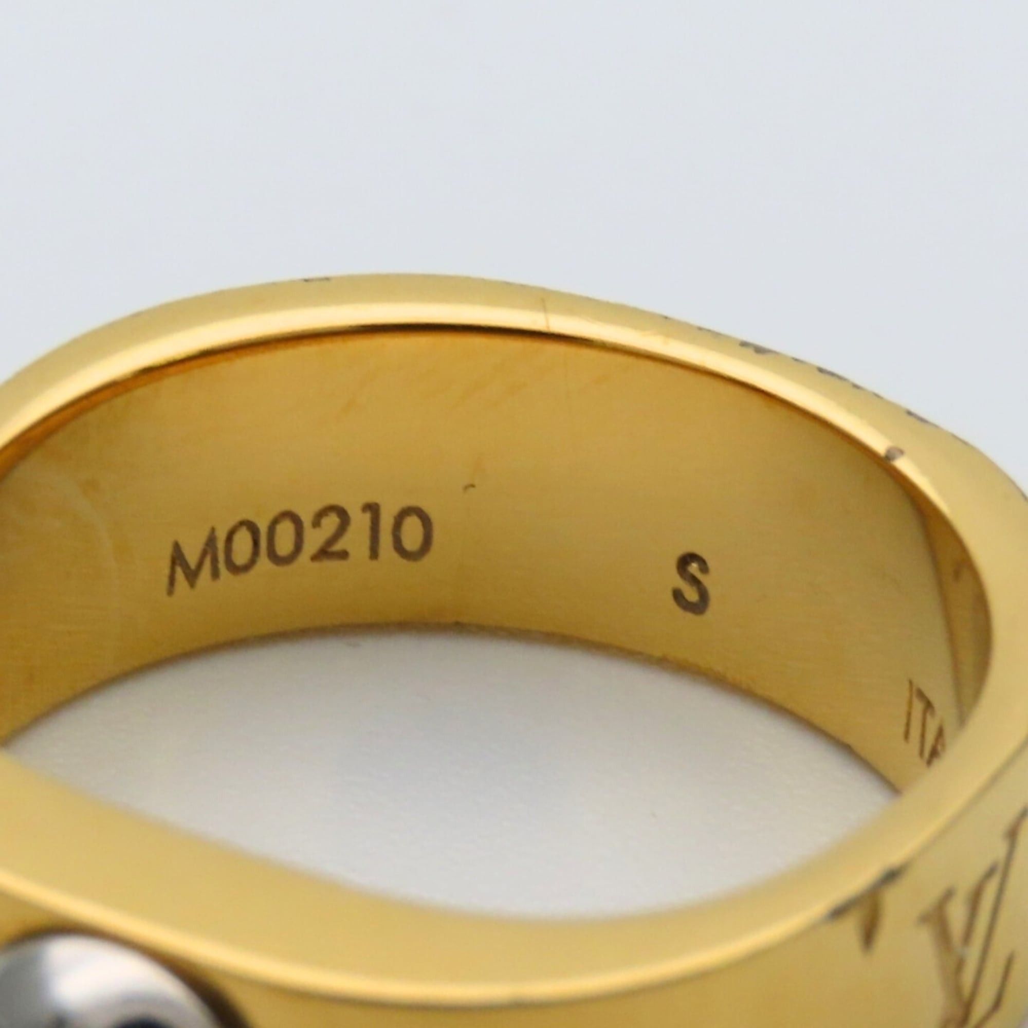 Louis Vuitton Louis Vuitton Ring, Berg Nanogram M00210 S, Metal Gold and Silver Plated, Monogram, Women's, LOUIS VUITTON Size ONE SIZE - 8 Thumbnail