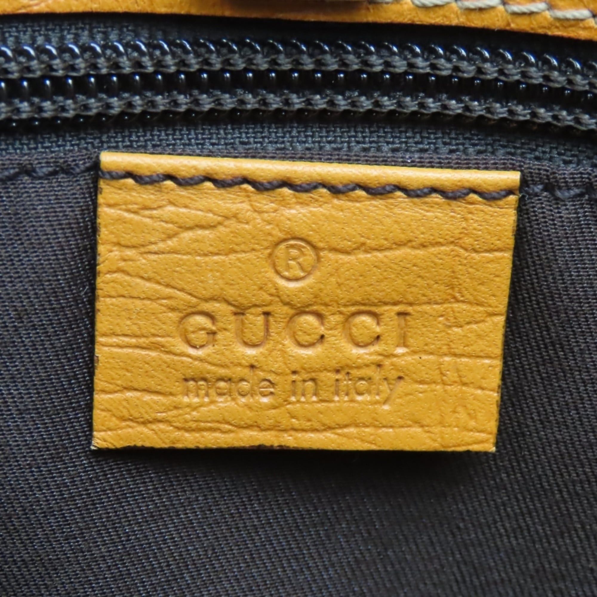 Gucci Gucci Tote Bag 114595 GG Supreme Canvas Leather Beige Orange Women's GUCCI Size ONE SIZE - 16 Thumbnail