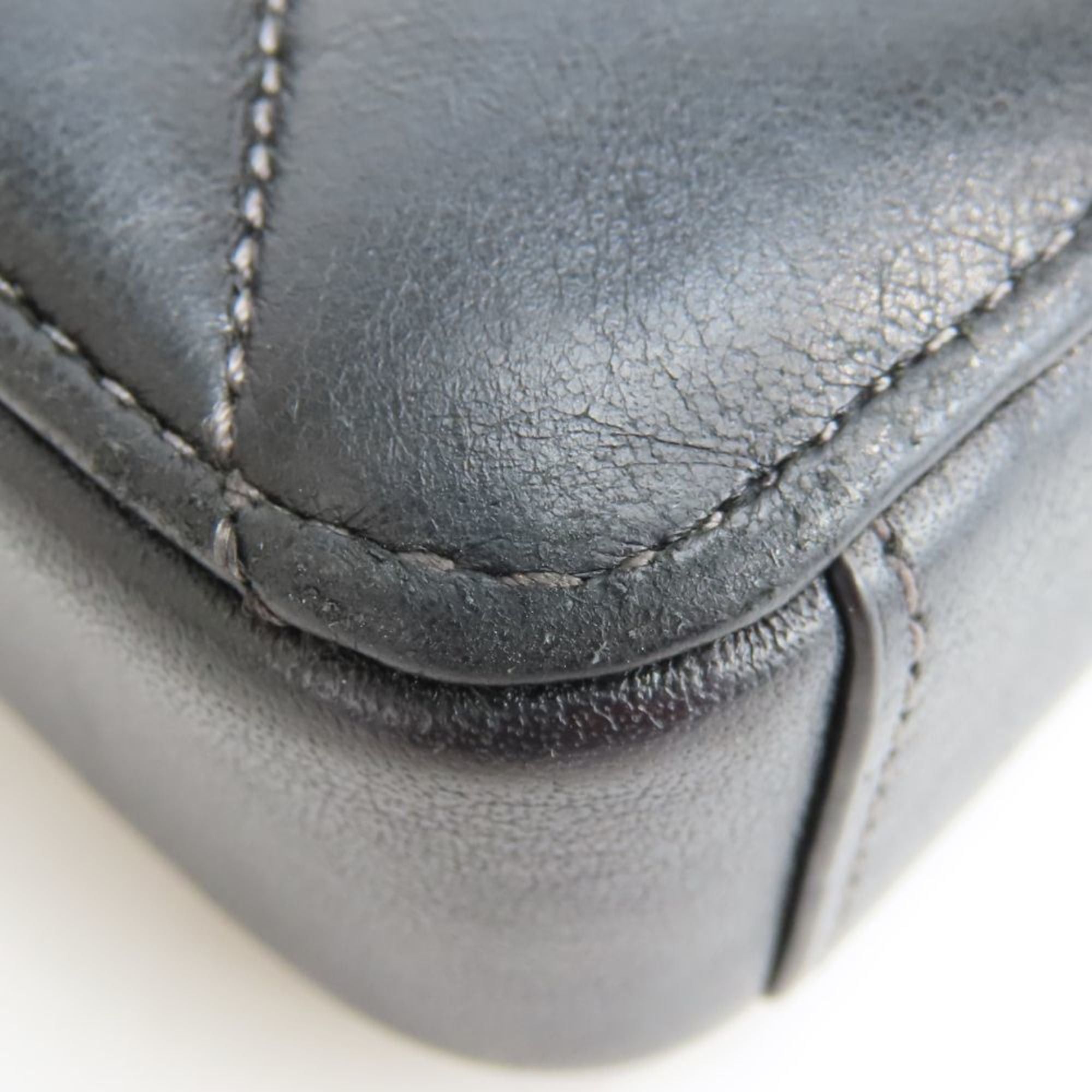 Coach Coach Shoulder Bag Pochette CM531 Leather Black 2-Way Pouch Women's COACH Size ONE SIZE - 10 Thumbnail