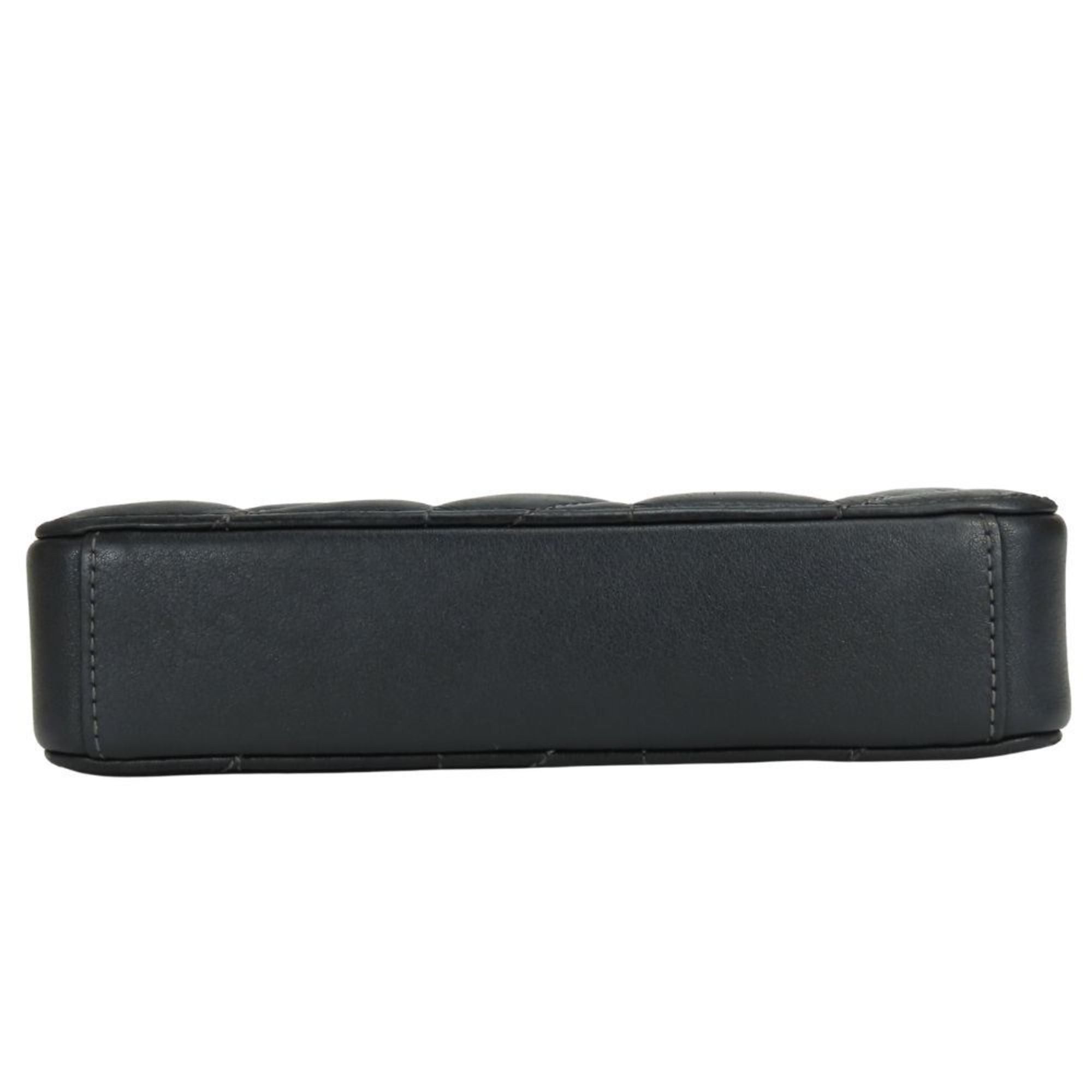 Coach Coach Shoulder Bag Pochette CM531 Leather Black 2-Way Pouch Women's COACH Size ONE SIZE - 5 Thumbnail