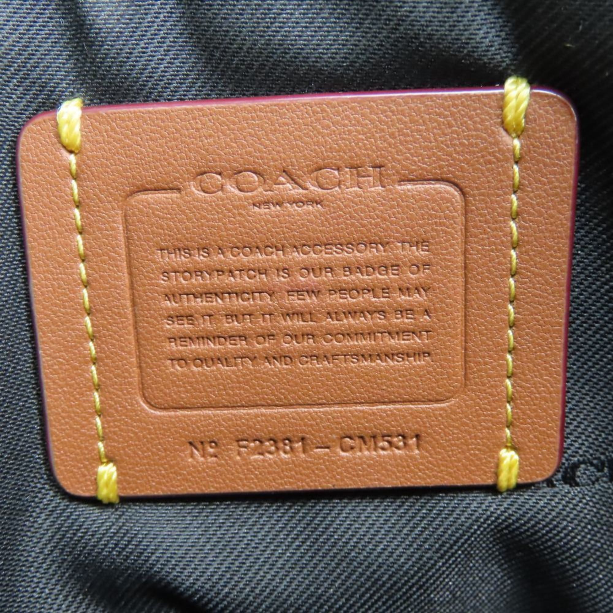 Coach Coach Shoulder Bag Pochette CM531 Leather Black 2-Way Pouch Women's COACH Size ONE SIZE - 12 Thumbnail