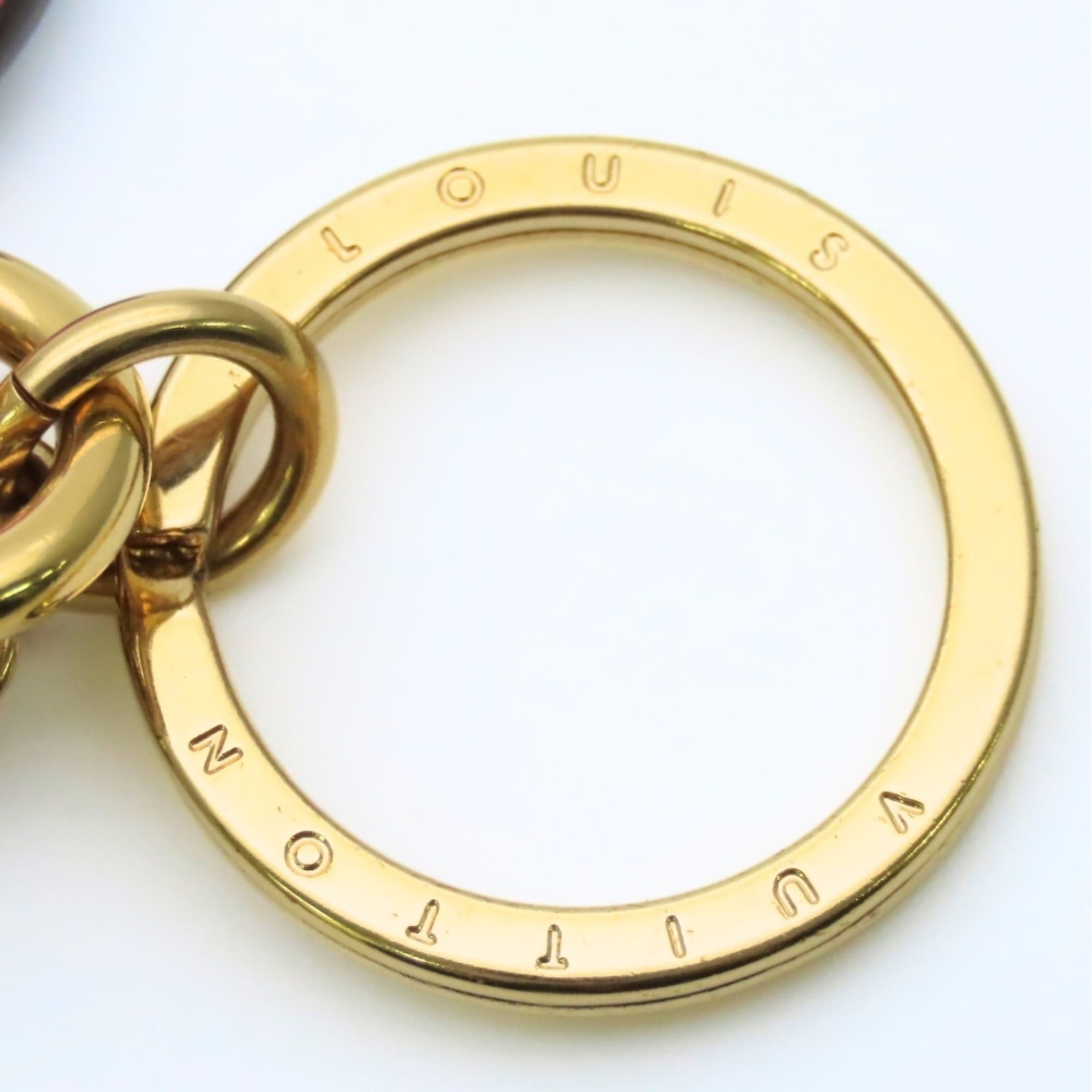 Louis Vuitton Louis Vuitton Porte-Clés Preppy Bag Charm M00363, Metal and Leather with Multicolored Gold Hardware Monogram Flower Key Ring, Women's, LOUIS VUITTON Size ONE SIZE - 8 Thumbnail