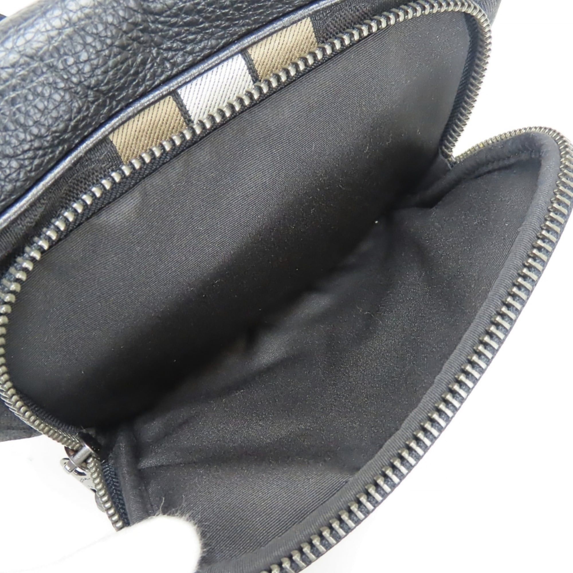 Coach Coach Signature Body Bag C5386 Canvas Leather Black Beige Women's Men's COACH Size ONE SIZE - 17 Thumbnail