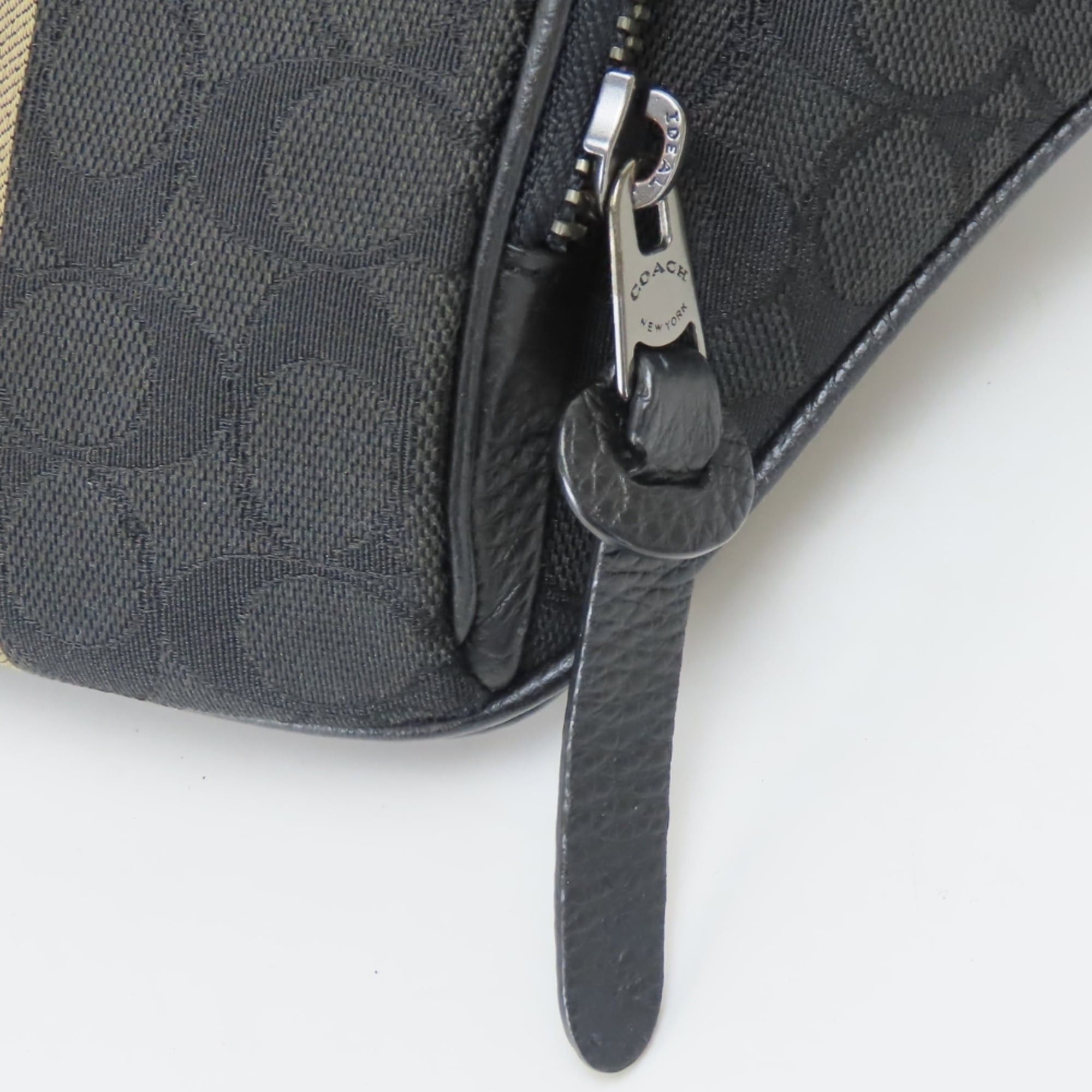 Coach Coach Signature Body Bag C5386 Canvas Leather Black Beige Women's Men's COACH Size ONE SIZE - 15 Thumbnail