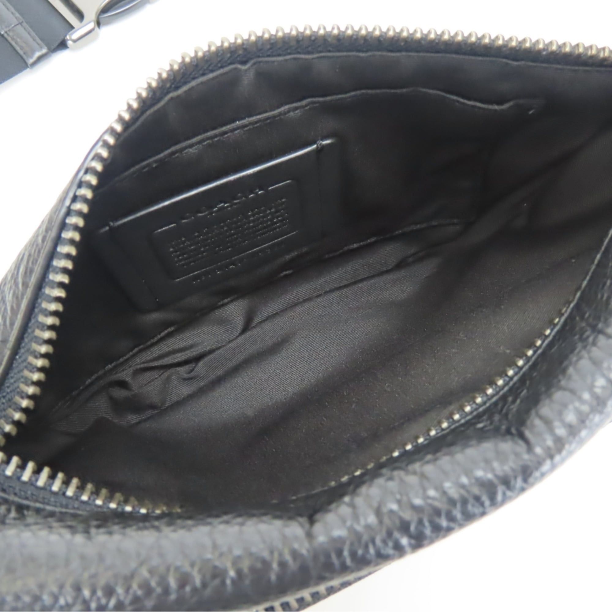 Coach Coach Signature Body Bag C5386 Canvas Leather Black Beige Women's Men's COACH Size ONE SIZE - 19 Thumbnail