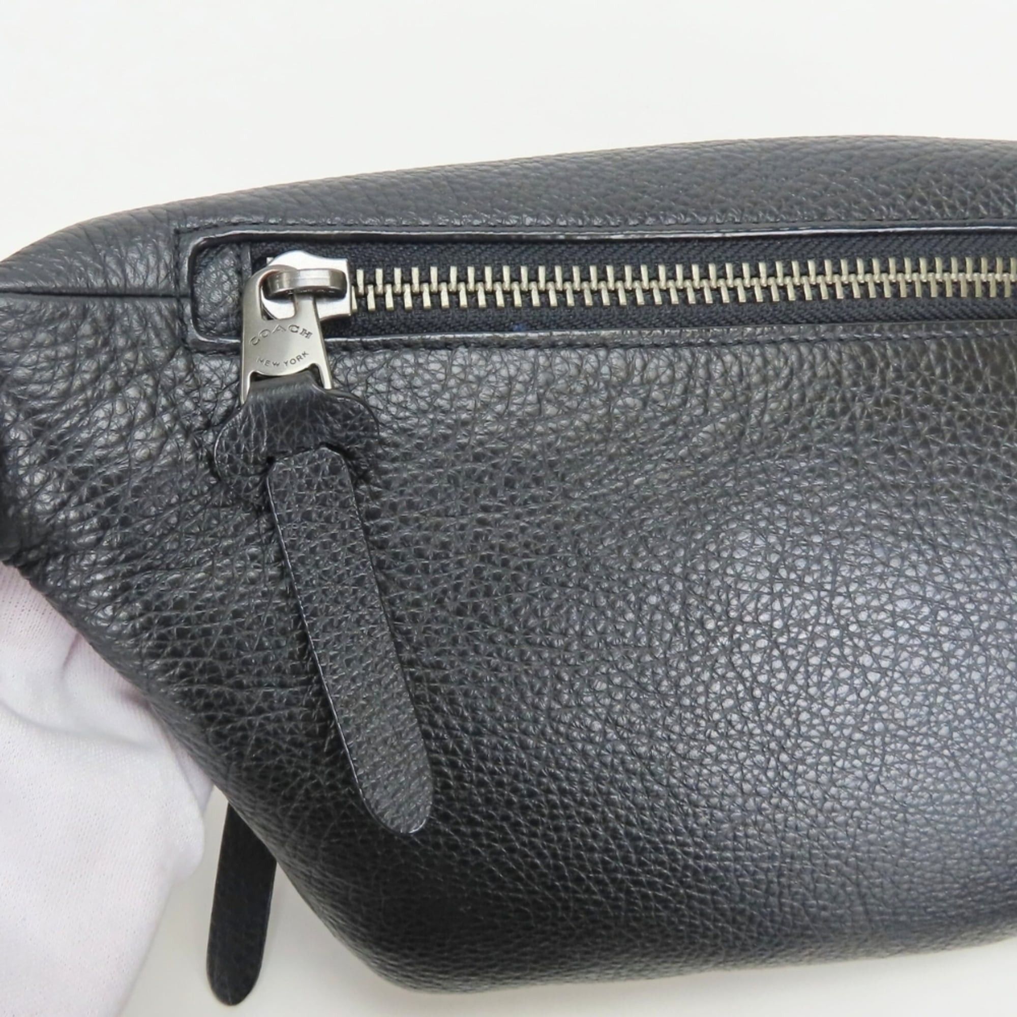 Coach Coach Signature Body Bag C5386 Canvas Leather Black Beige Women's Men's COACH Size ONE SIZE - 18 Thumbnail