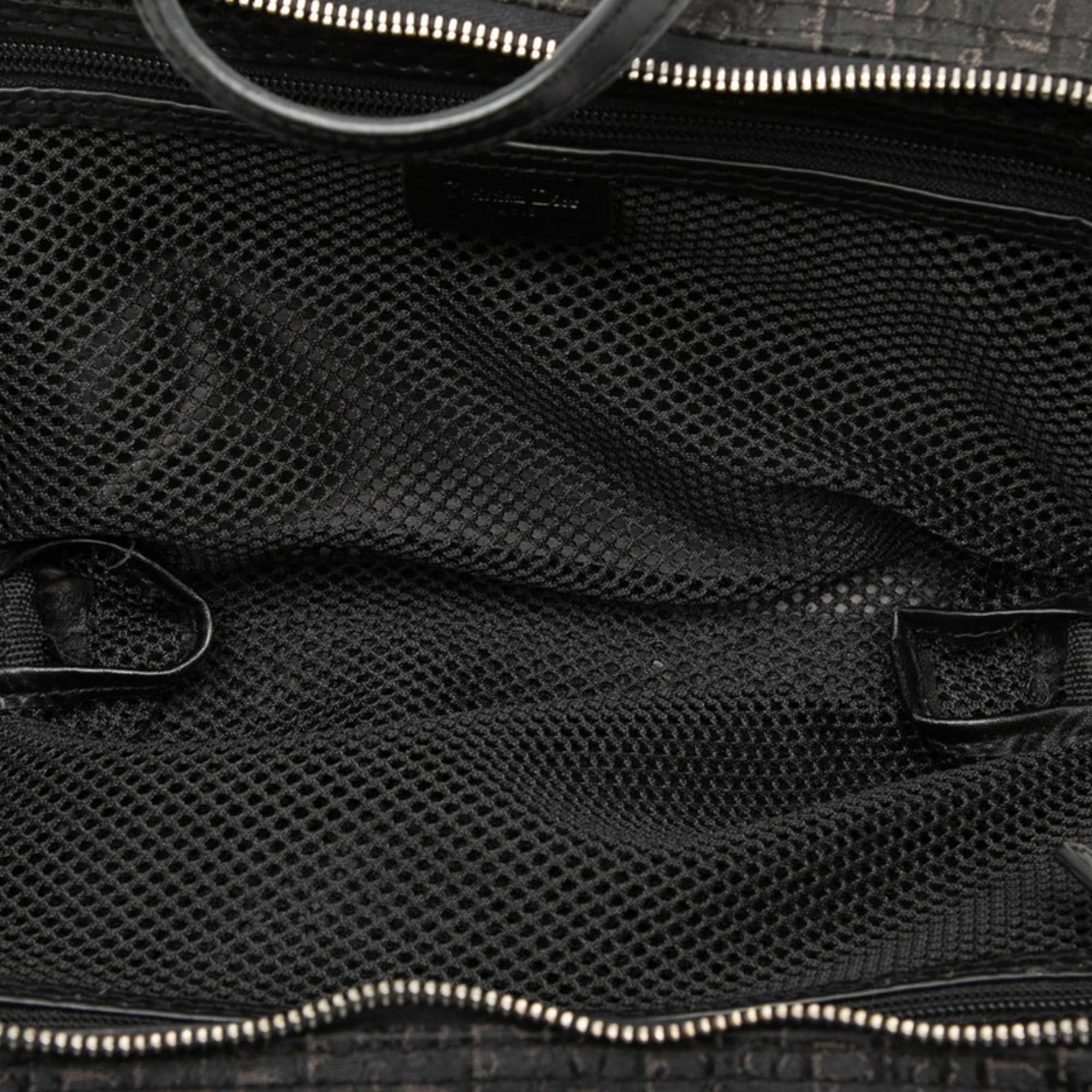 Dior Christian Dior Dior Trotter Mini Handbag with Cosmetic Pouch, Black Canvas and Leather, Women's, Size ONE SIZE - 4 Thumbnail