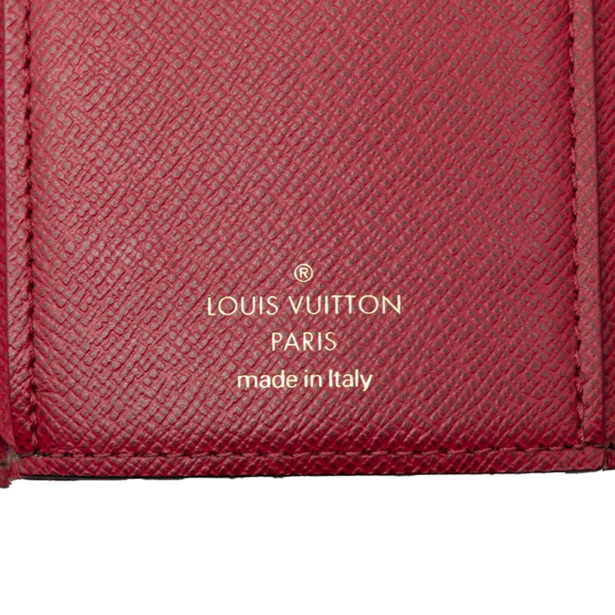 Louis Vuitton Louis Vuitton Monogram Portefeuille Victorine Tri-fold Wallet M41938 Brown Fuchsia Leather Women's LOUIS VUITTON Size ONE SIZE - 7 Thumbnail
