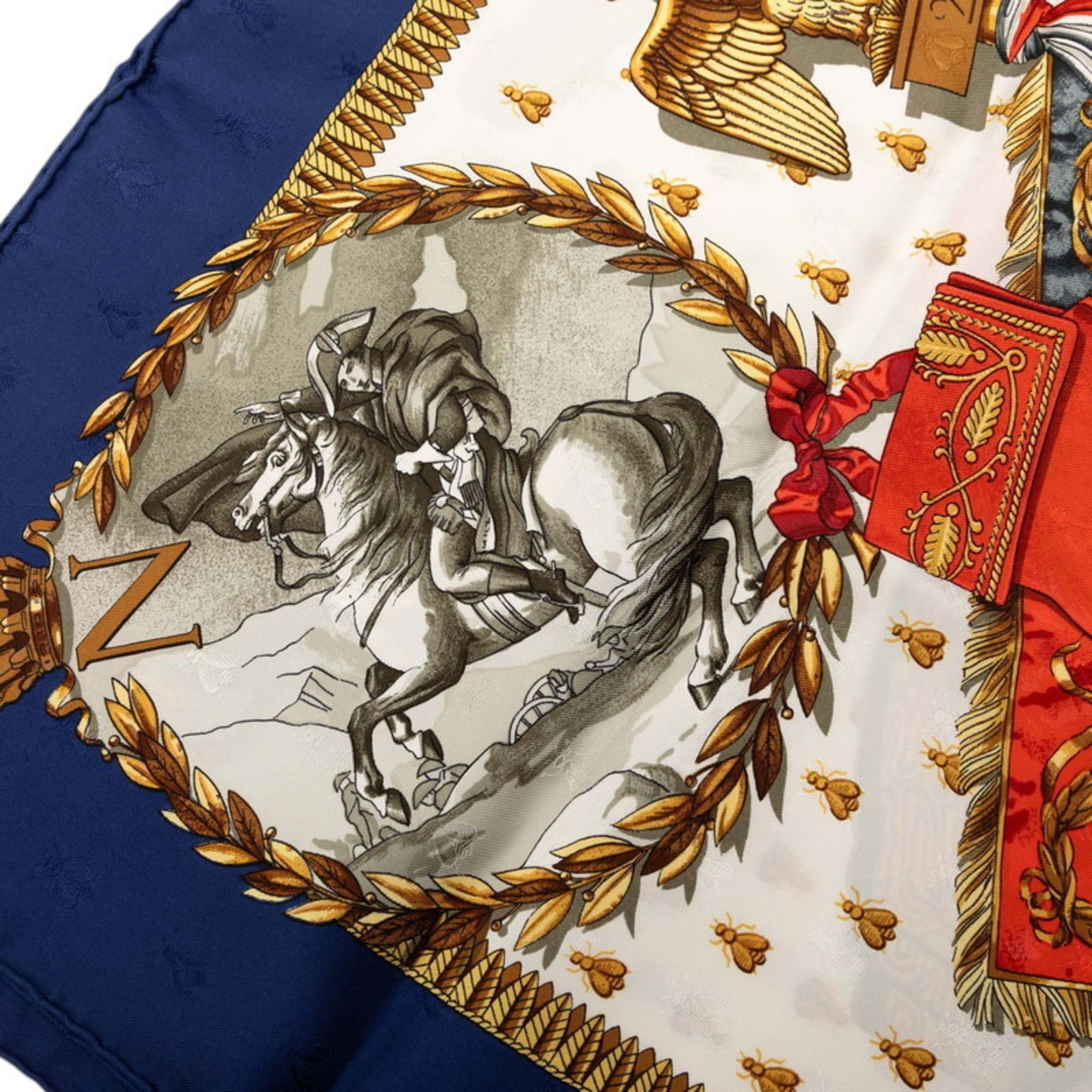 Hermes Hermes Hermès Carré 90 NAPOLEON scarf/muffler in multicolored silk for women. Size ONE SIZE - 4 Thumbnail