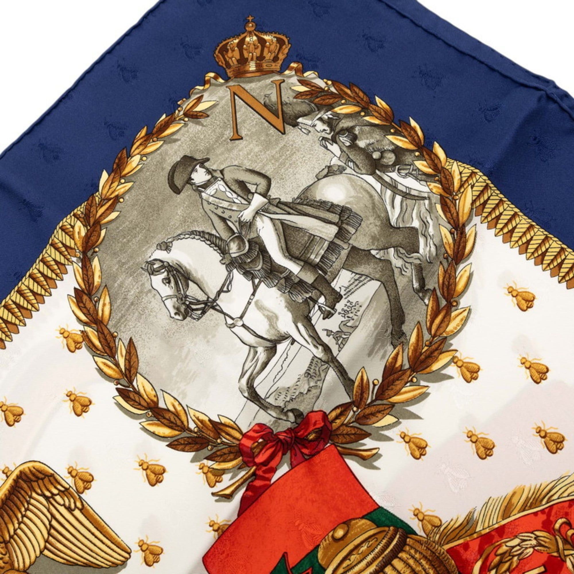 Hermes Hermes Hermès Carré 90 NAPOLEON scarf/muffler in multicolored silk for women. Size ONE SIZE - 6 Thumbnail