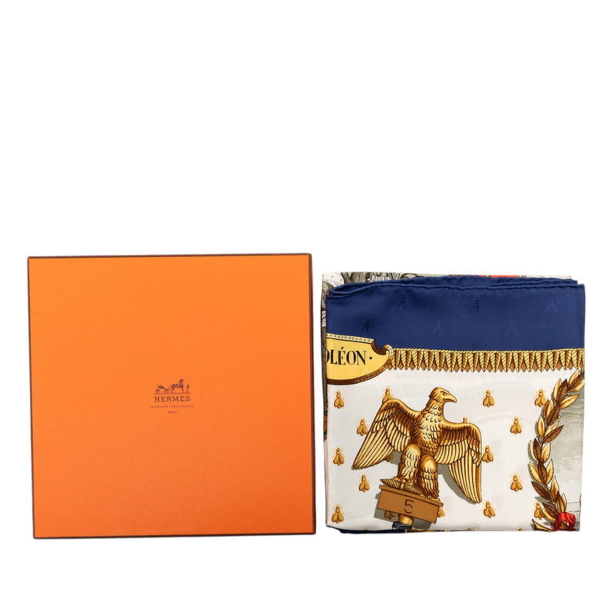 Hermes Hermes Hermès Carré 90 NAPOLEON scarf/muffler in multicolored silk for women. Size ONE SIZE - 9 Thumbnail