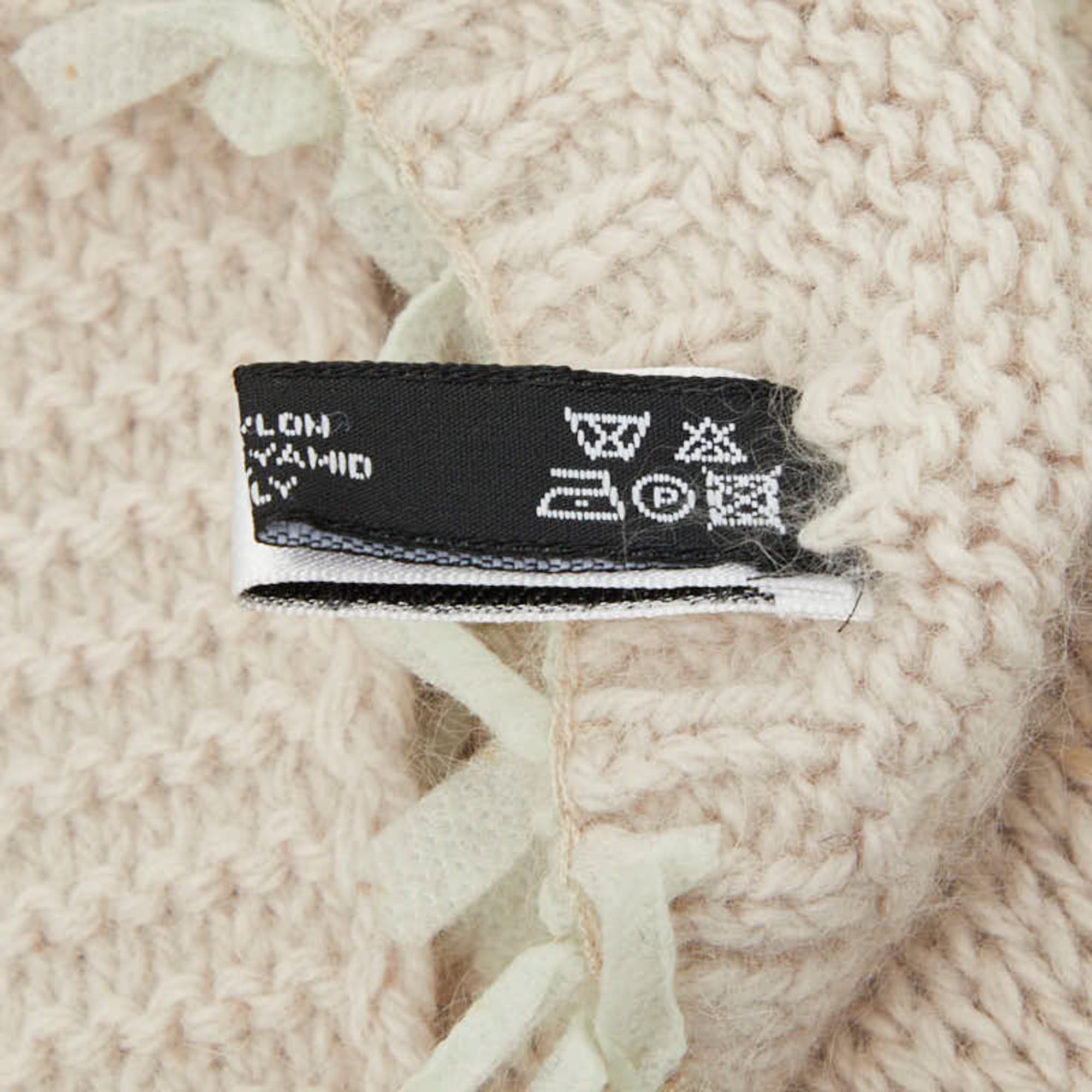Dior Christian Dior Dior scarf in pink beige with angora and nylon for women. Size ONE SIZE - 8 Thumbnail
