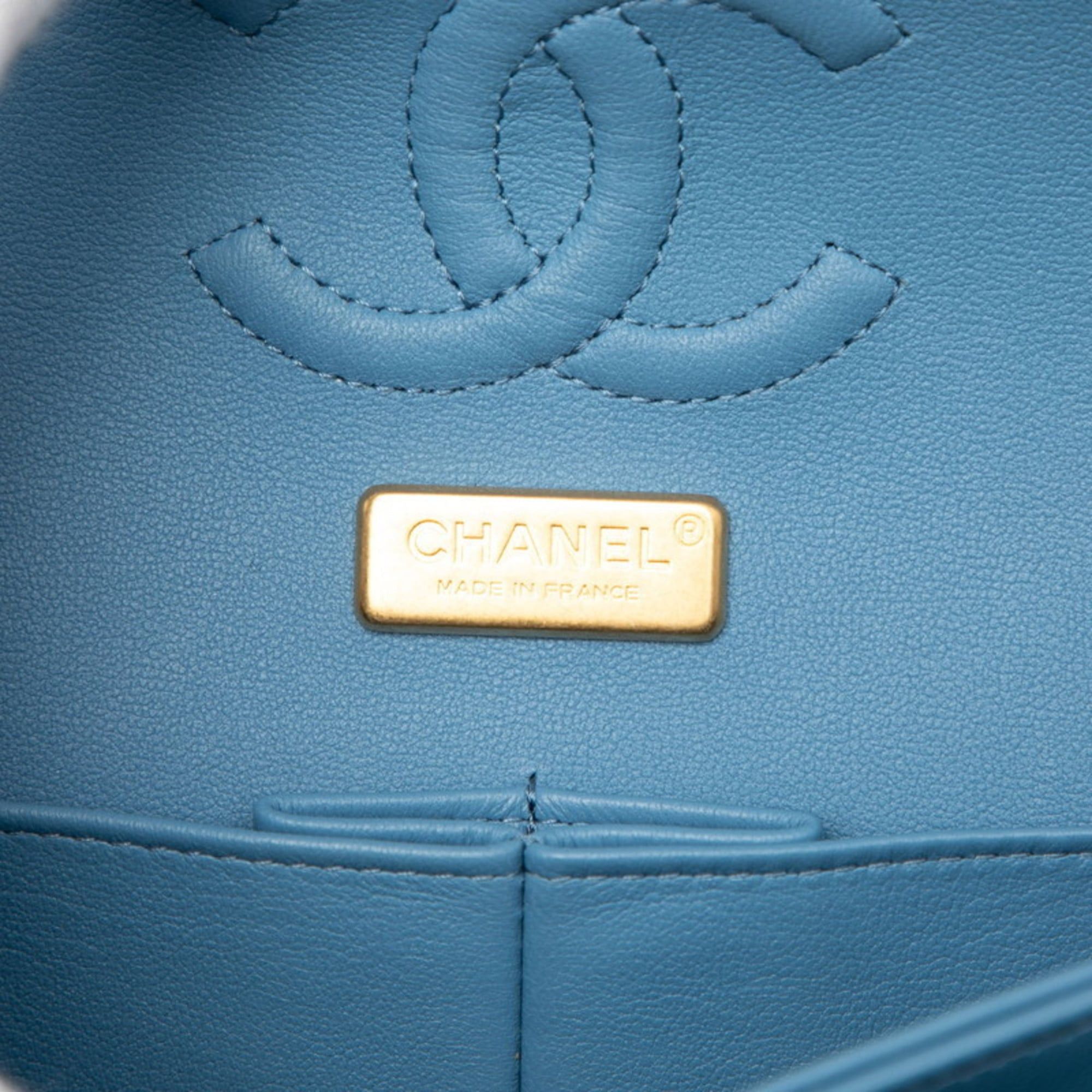 Chanel CHANEL Matelasse Coco Mark Shoulder Bag in Blue and Gold Denim with Sequins for Women Size ONE SIZE - 5 Thumbnail