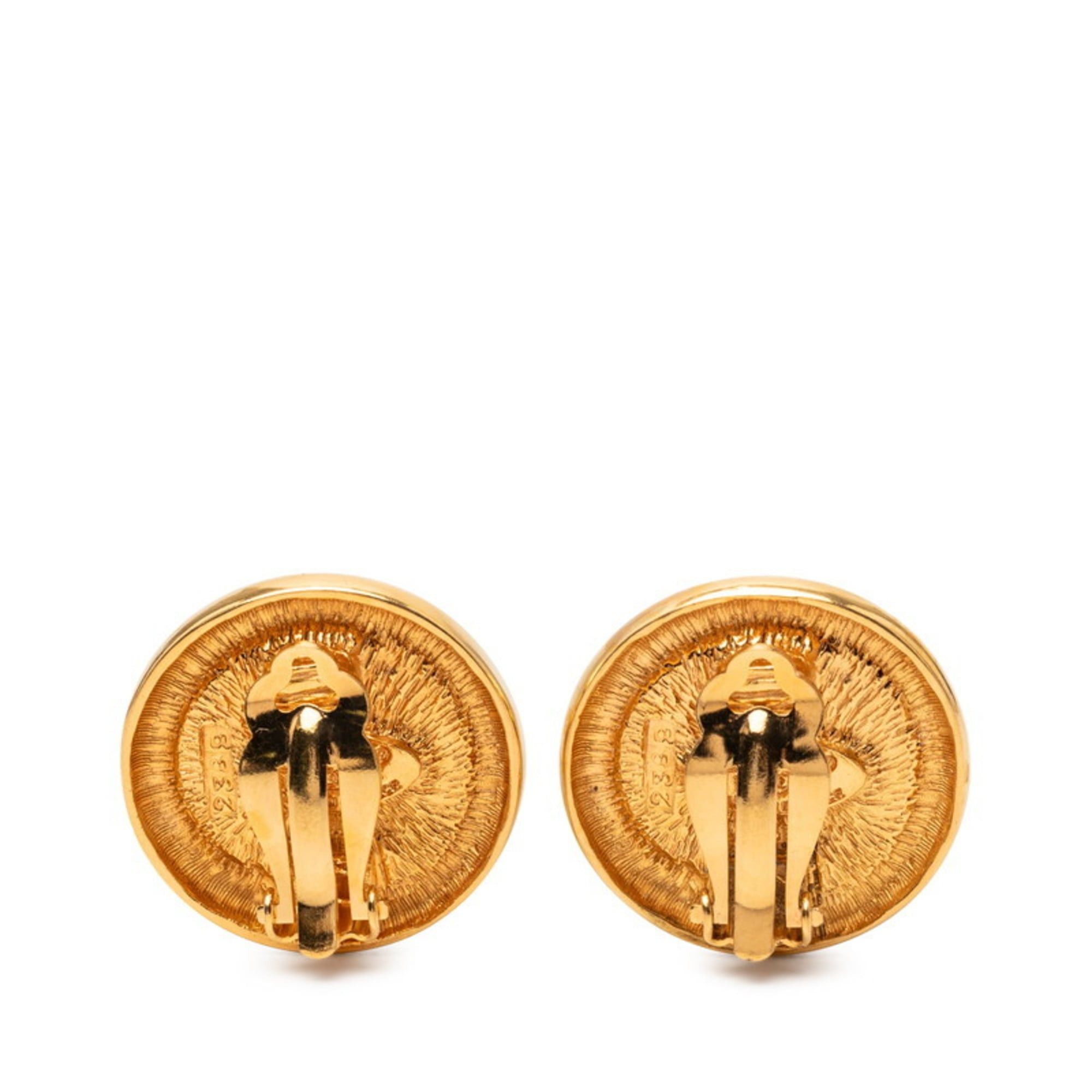 Chanel CHANEL Coco Mark Earrings, Gold Plated, Women's Size ONE SIZE - 2 Thumbnail