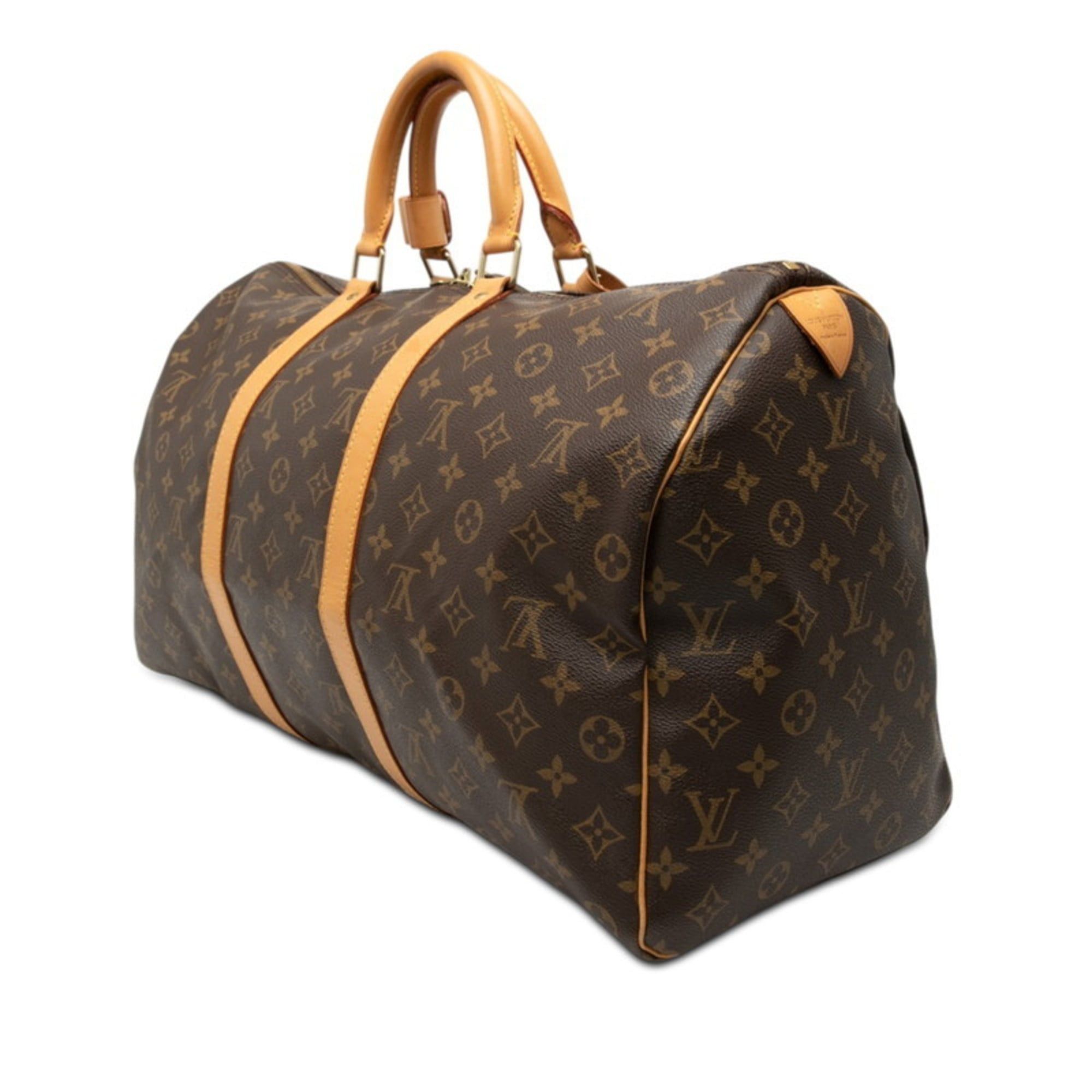 Louis Vuitton Louis Vuitton Monogram Keepall 50 Boston Bag/Handbag M41426 Brown Leather Women's LOUIS VUITTON Size ONE SIZE - 2 Thumbnail