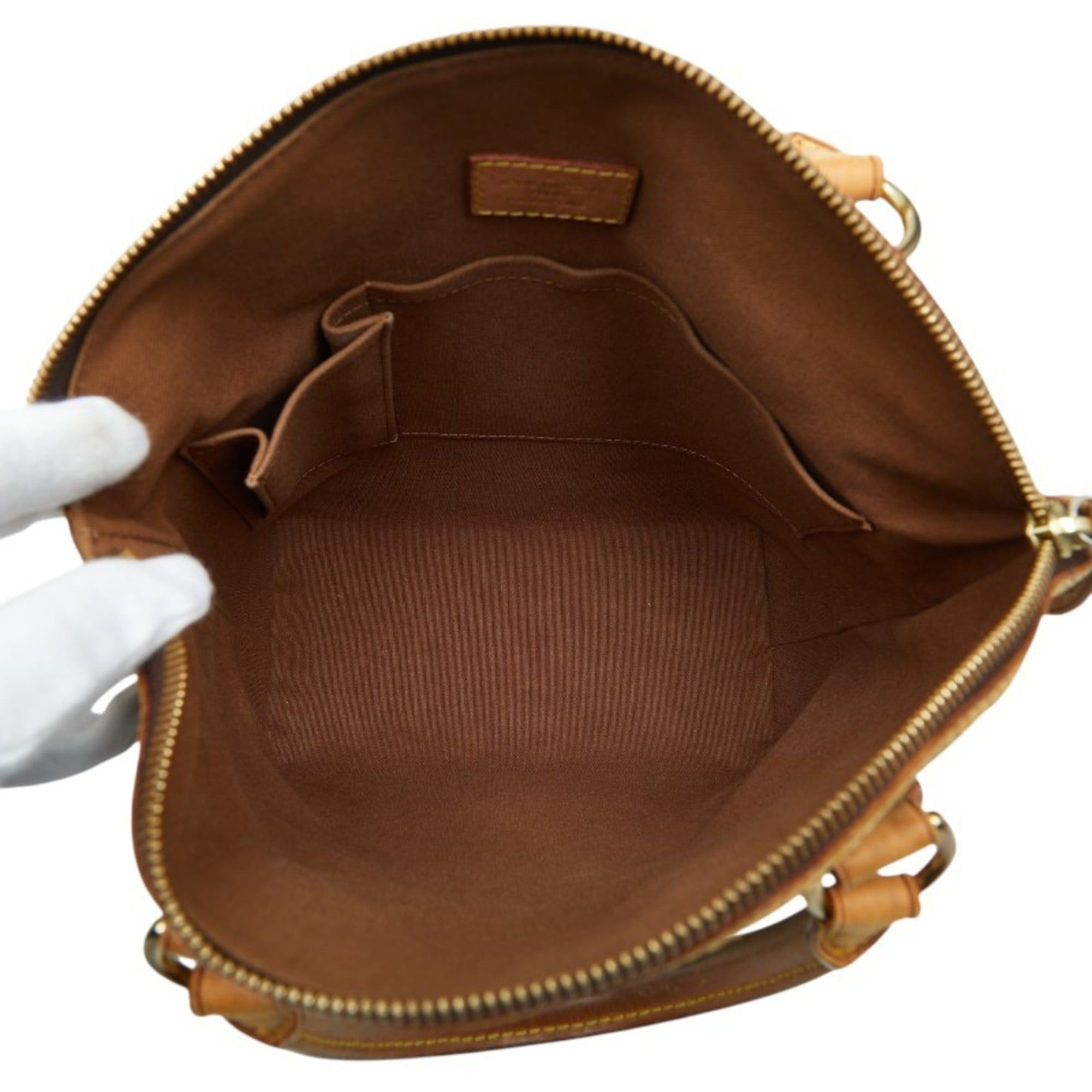 Louis Vuitton Louis Vuitton Monogram Lockit Handbag M40102 Brown Leather Women's LOUIS VUITTON Size ONE SIZE - 9 Thumbnail