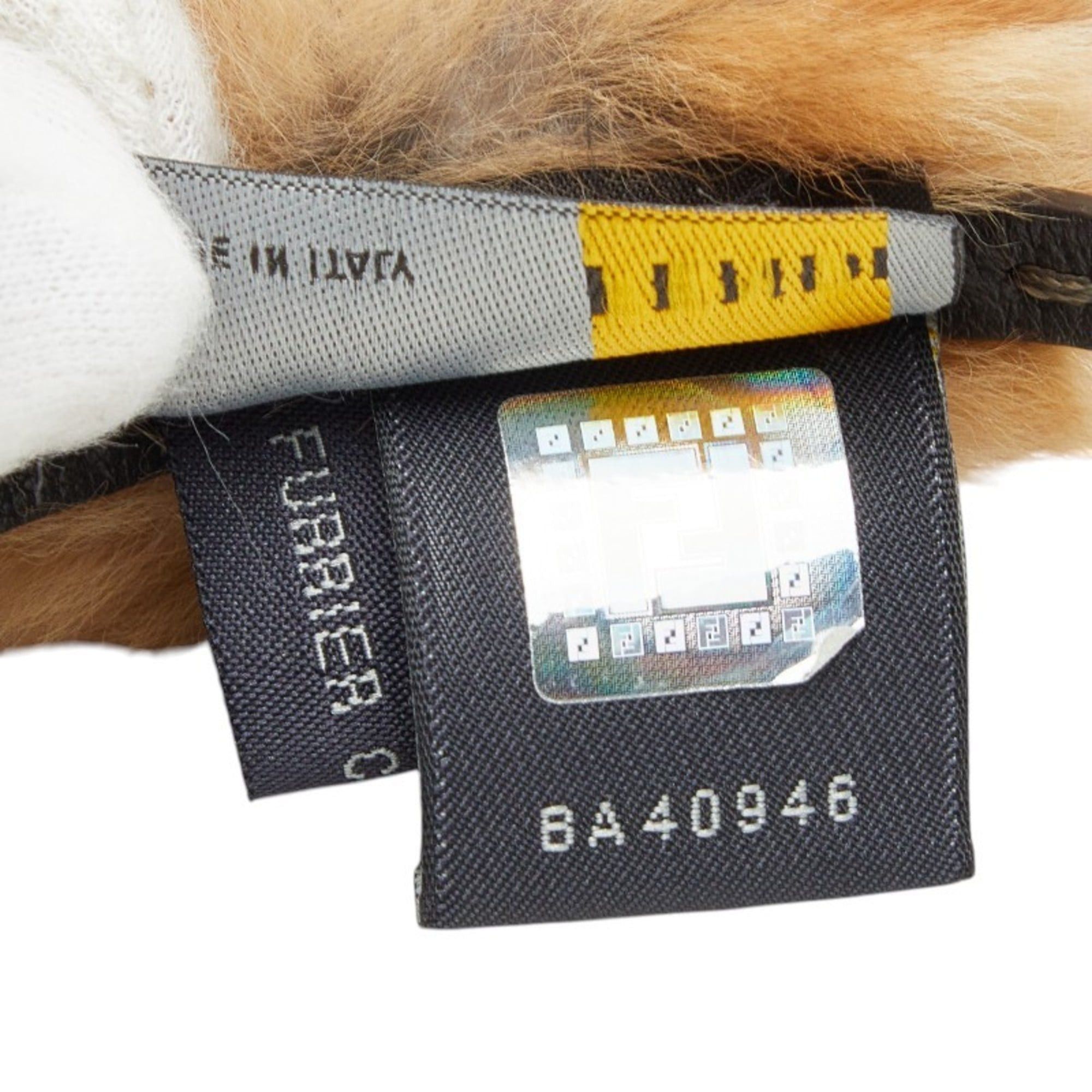 Fendi Fendi choker necklace in brown leather and fur for women. Size ONE SIZE - 5 Thumbnail
