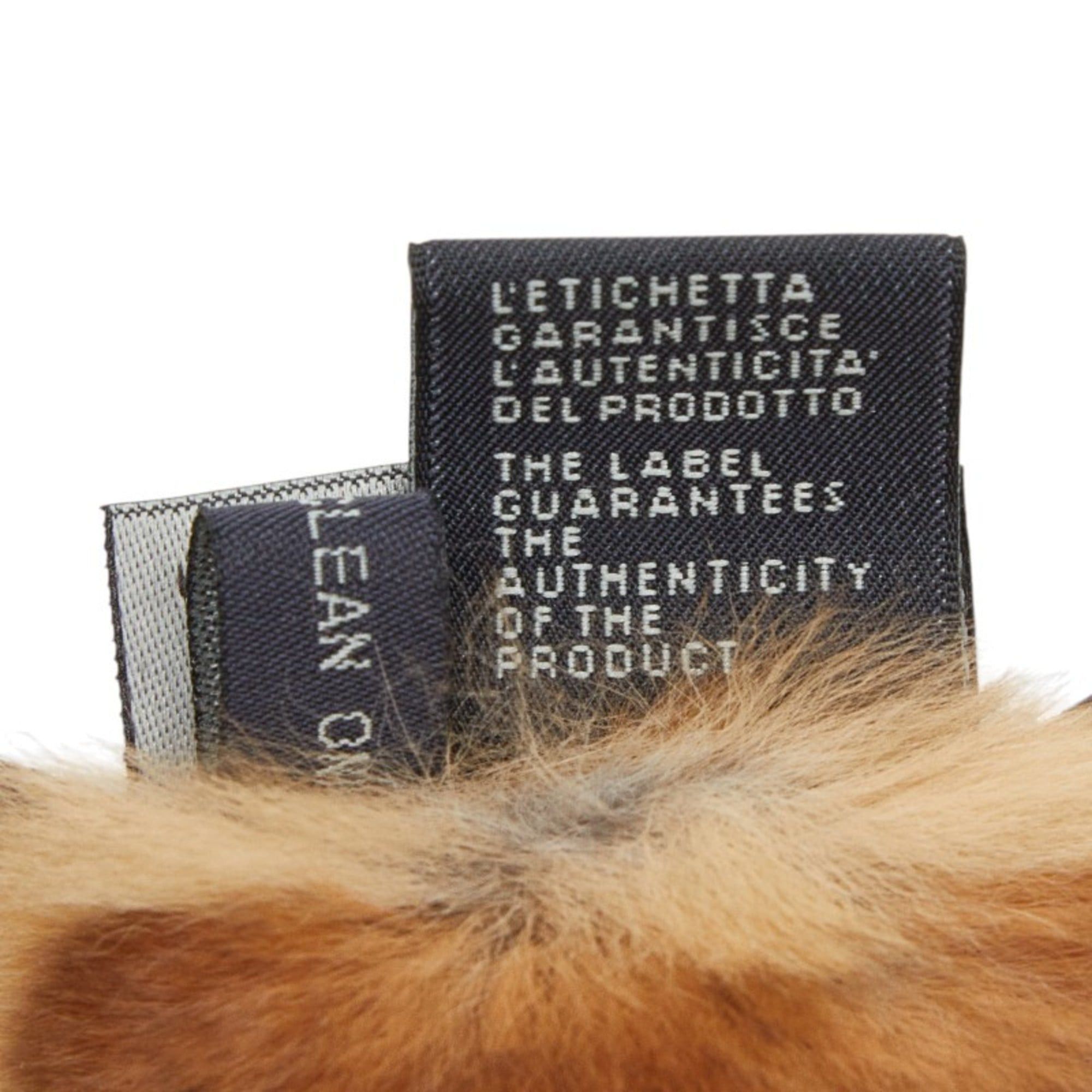 Fendi Fendi choker necklace in brown leather and fur for women. Size ONE SIZE - 6 Thumbnail