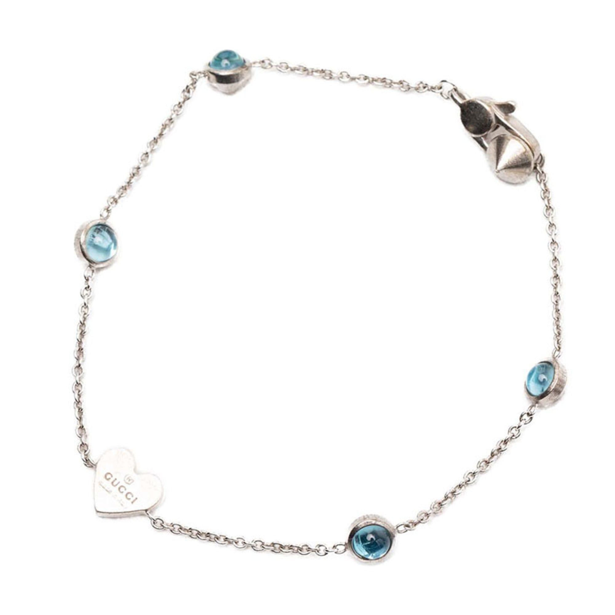 Gucci Gucci Heart Bracelet #17 SV925 Silver with Colored Stones for Women Size ONE SIZE - 2 Thumbnail