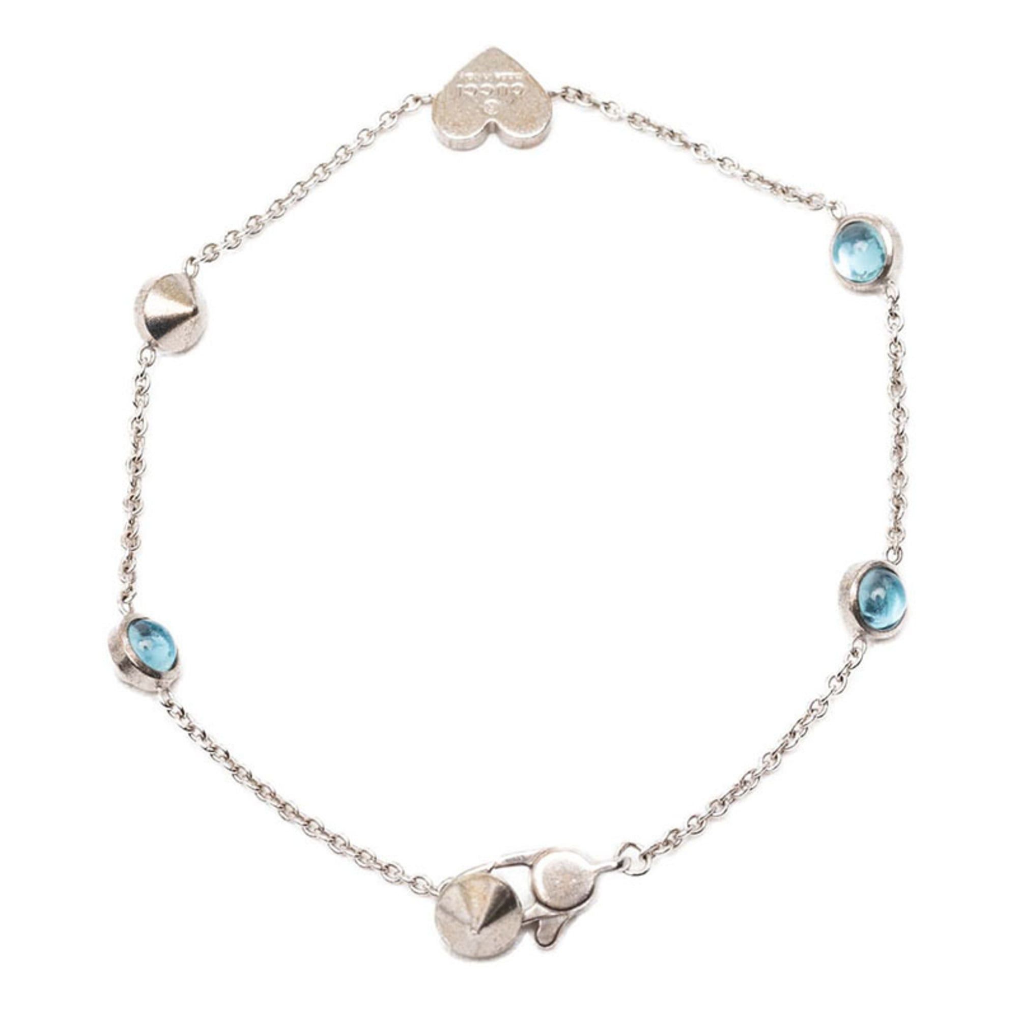 Gucci Gucci Heart Bracelet #17 SV925 Silver with Colored Stones for Women Size ONE SIZE - 3 Thumbnail