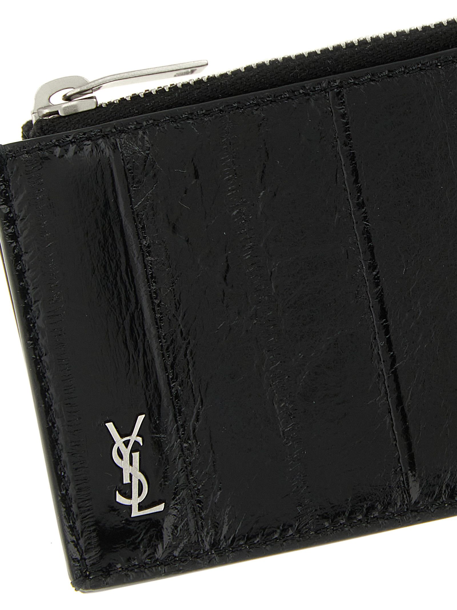 Saint Laurent Paris 'Tiny Cassandre' Card Holder Size ONE SIZE - 3 Thumbnail