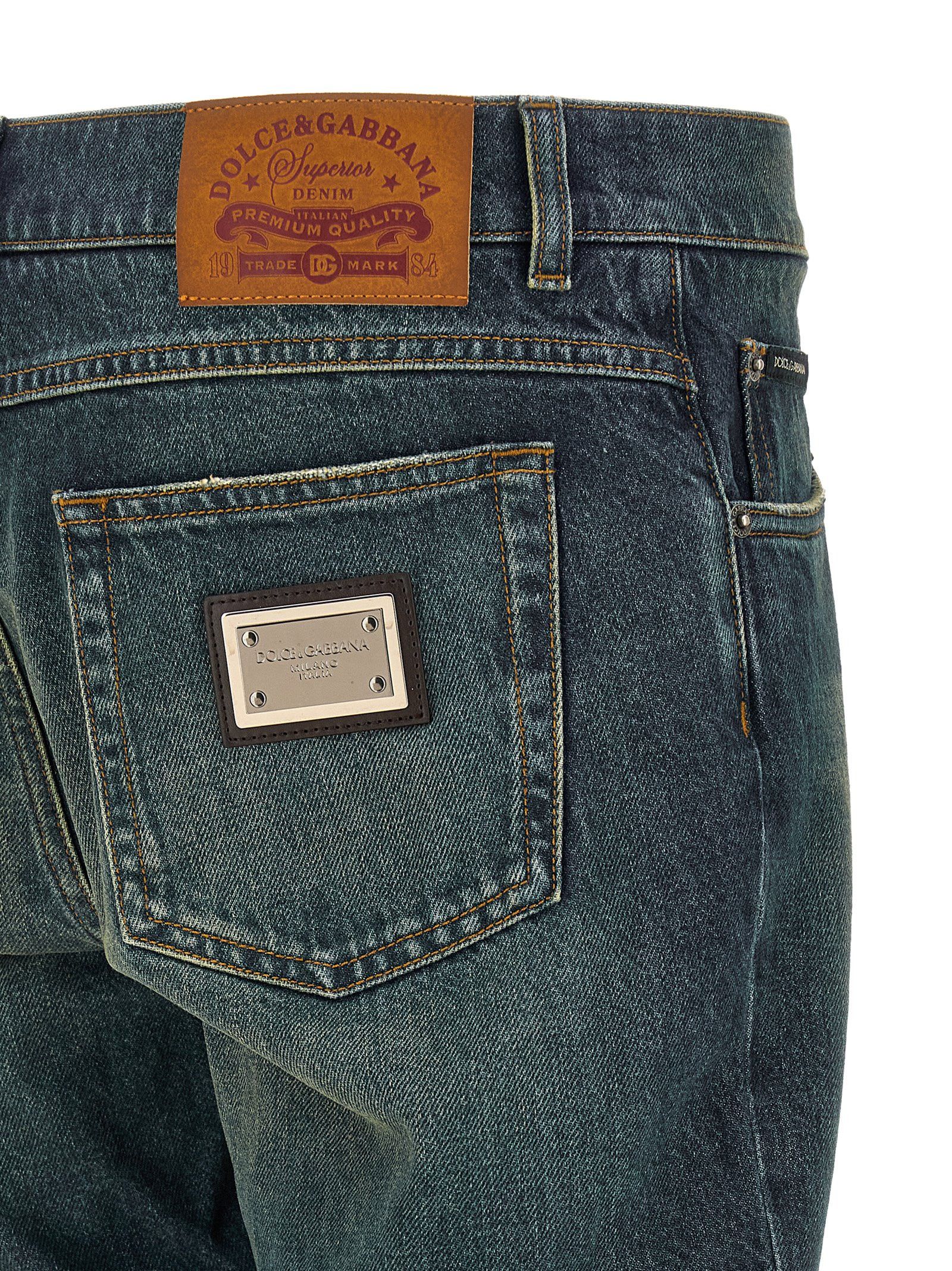 Dolce & Gabbana Logo Tag Jeans Size US 38 / EU 54 - 4 Thumbnail
