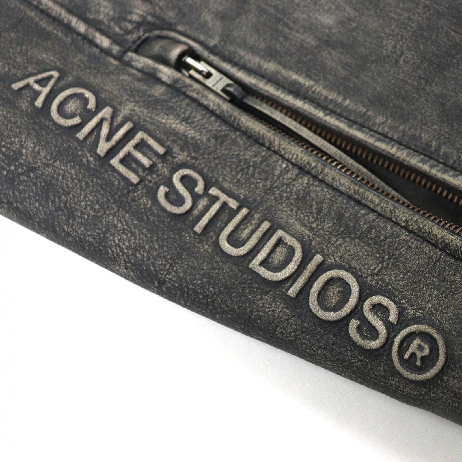 Acne Studios Acne Studios Acne Studios Distressed Leather Jacket Leather Outerwear FN-MN-LEAT000255 DUTY FREE for USA Size ONE SIZE - 4 Thumbnail