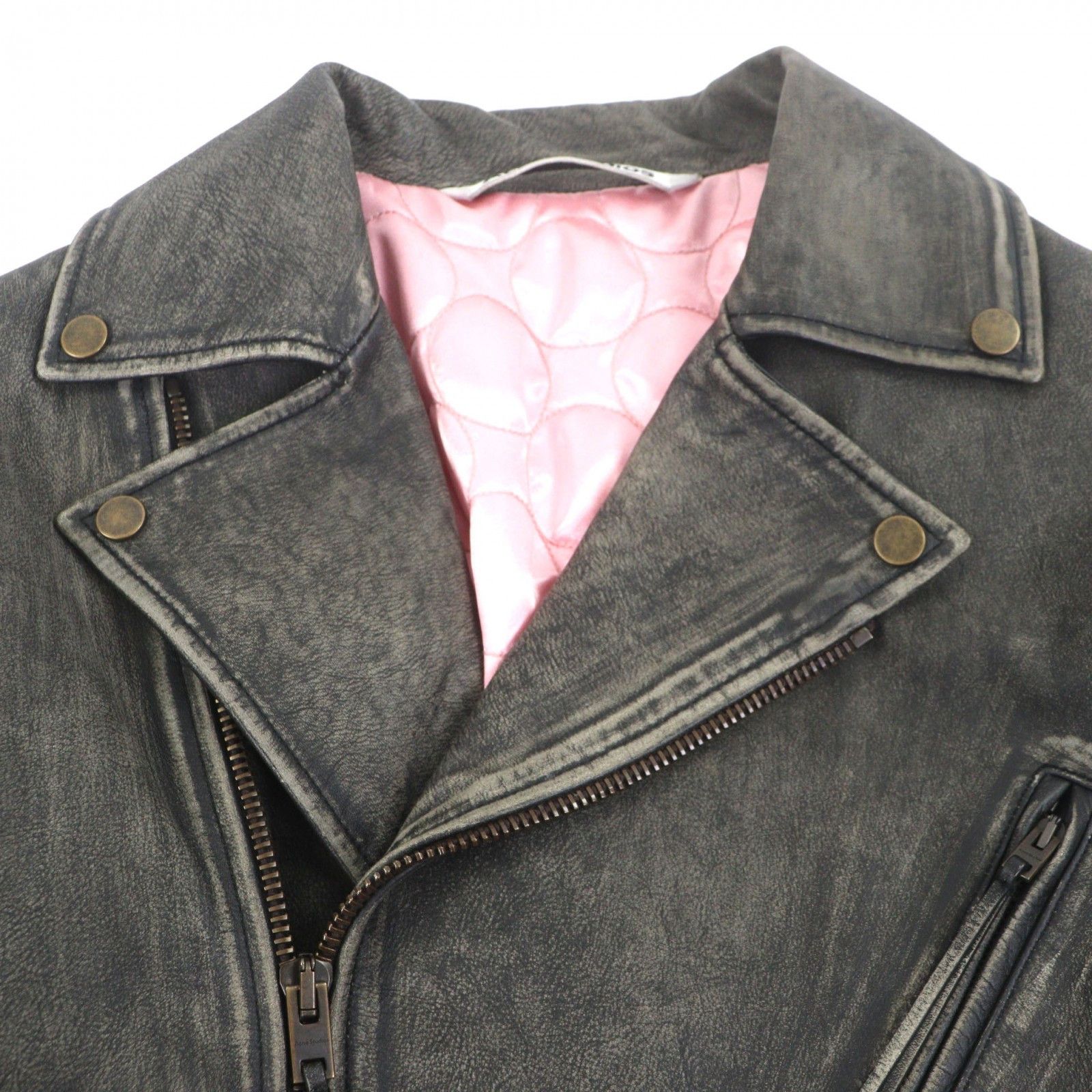Acne Studios Acne Studios Acne Studios Distressed Leather Jacket Leather Outerwear FN-MN-LEAT000255 DUTY FREE for USA Size ONE SIZE - 2 Thumbnail