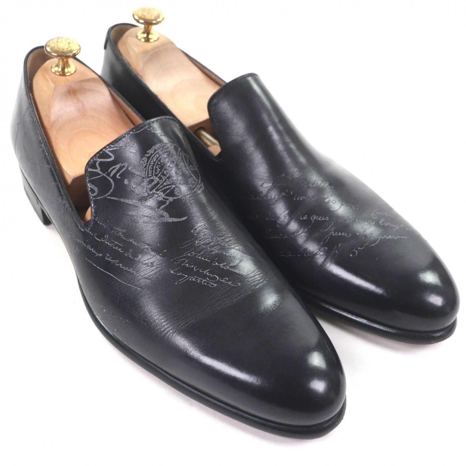 Berluti Berluti Berluti Gale Cursive Slippers Venice Calfskin Loafers Leather Shoes DUTY FREE for USA Size ONE SIZE - 2 Thumbnail